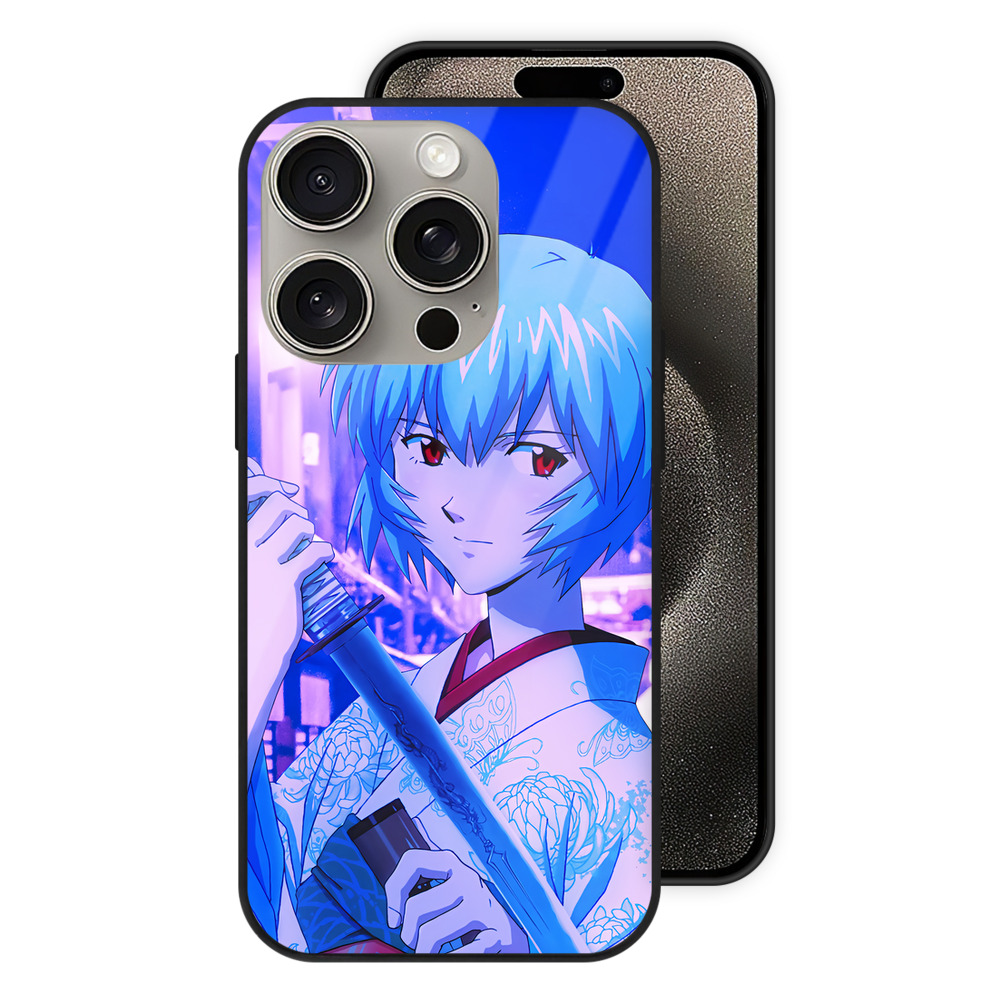 （画像用） EVA 新世紀エヴァンゲリオン 【iPhone15Pro対応】スマホケース 耐衝撃＆黄変防止 背面ガラス