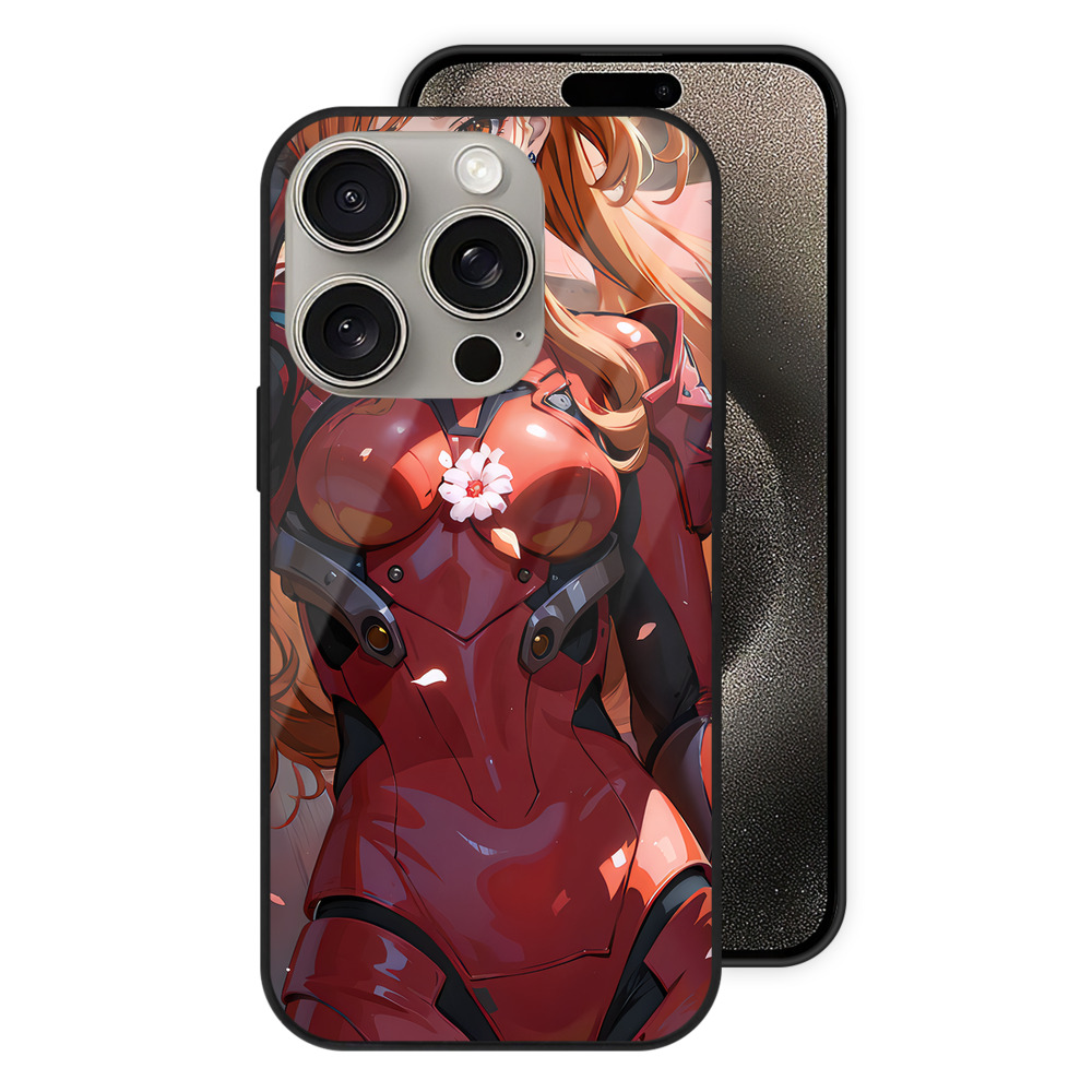 （画像用） EVA 新世紀エヴァンゲリオン 【iPhone15Pro対応】スマホケース 耐衝撃＆黄変防止 背面ガラス
