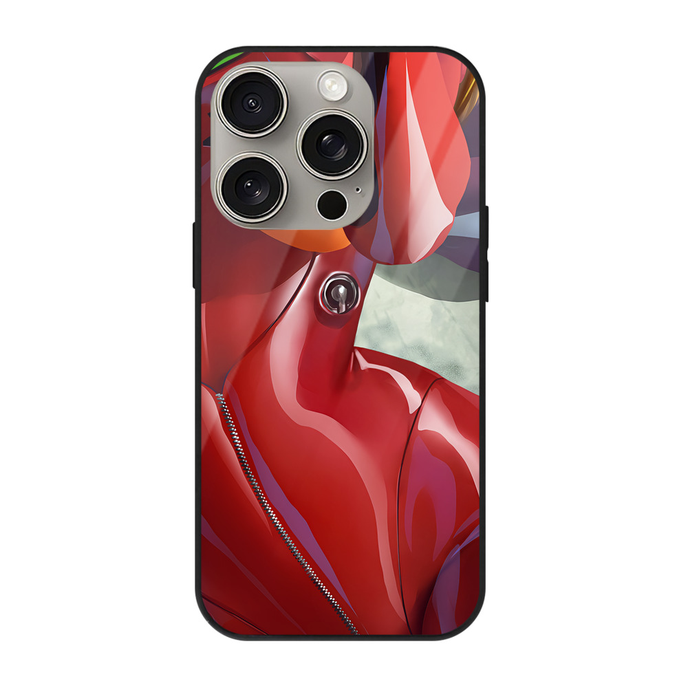 （画像用） EVA 新世紀エヴァンゲリオン 【iPhone15Pro対応】スマホケース 耐衝撃＆黄変防止 背面ガラス