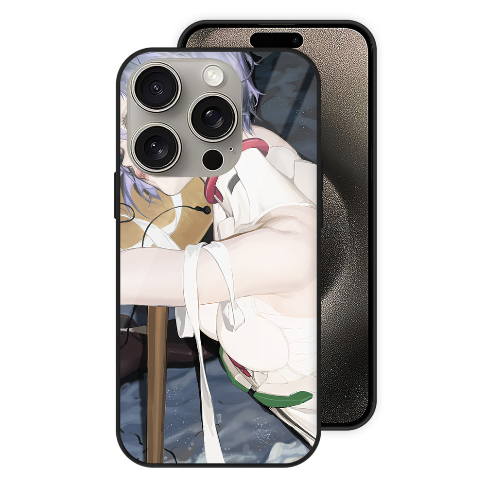 （画像用） EVA 新世紀エヴァンゲリオン 【iPhone15Pro対応】スマホケース 耐衝撃＆黄変防止 背面ガラス