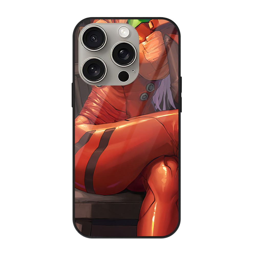 （画像用） EVA 新世紀エヴァンゲリオン 【iPhone15Pro対応】スマホケース 耐衝撃＆黄変防止 背面ガラス