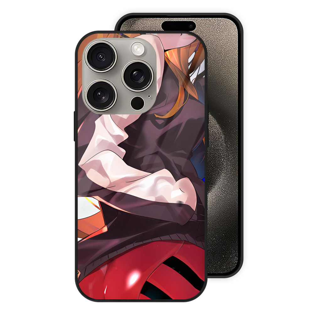 （画像用） EVA 新世紀エヴァンゲリオン 【iPhone15Pro対応】スマホケース 耐衝撃＆黄変防止 背面ガラス