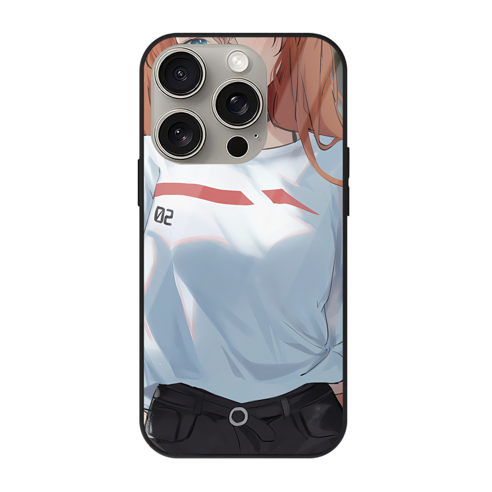 （画像用） EVA 新世紀エヴァンゲリオン 【iPhone15Pro対応】スマホケース 耐衝撃＆黄変防止 背面ガラス