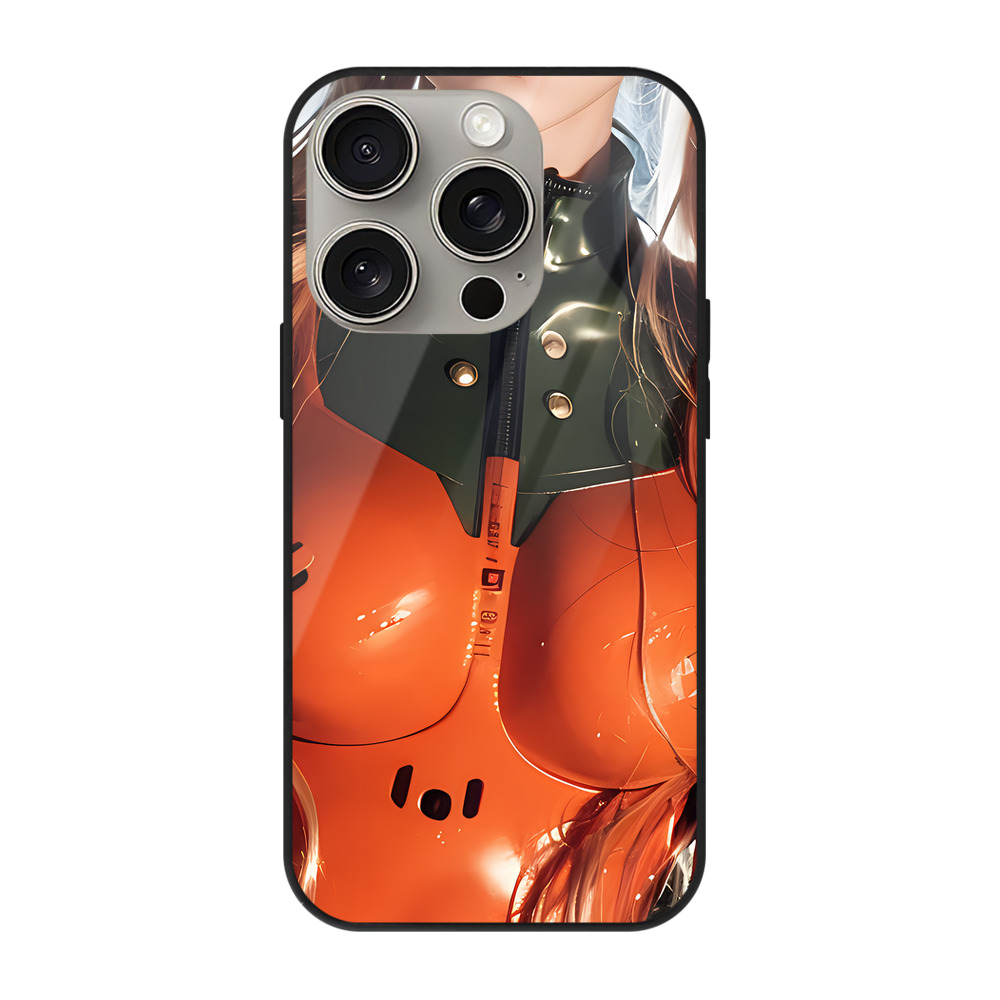 （画像用） EVA 新世紀エヴァンゲリオン 【iPhone15Pro対応】スマホケース 耐衝撃＆黄変防止 背面ガラス