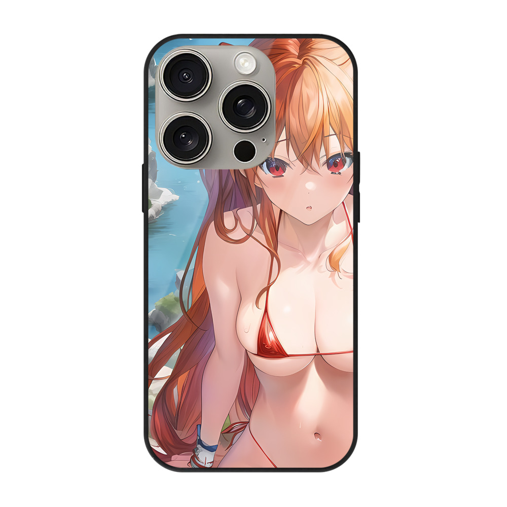 （画像用） EVA 新世紀エヴァンゲリオン 【iPhone15Pro対応】スマホケース 耐衝撃＆黄変防止 背面ガラス