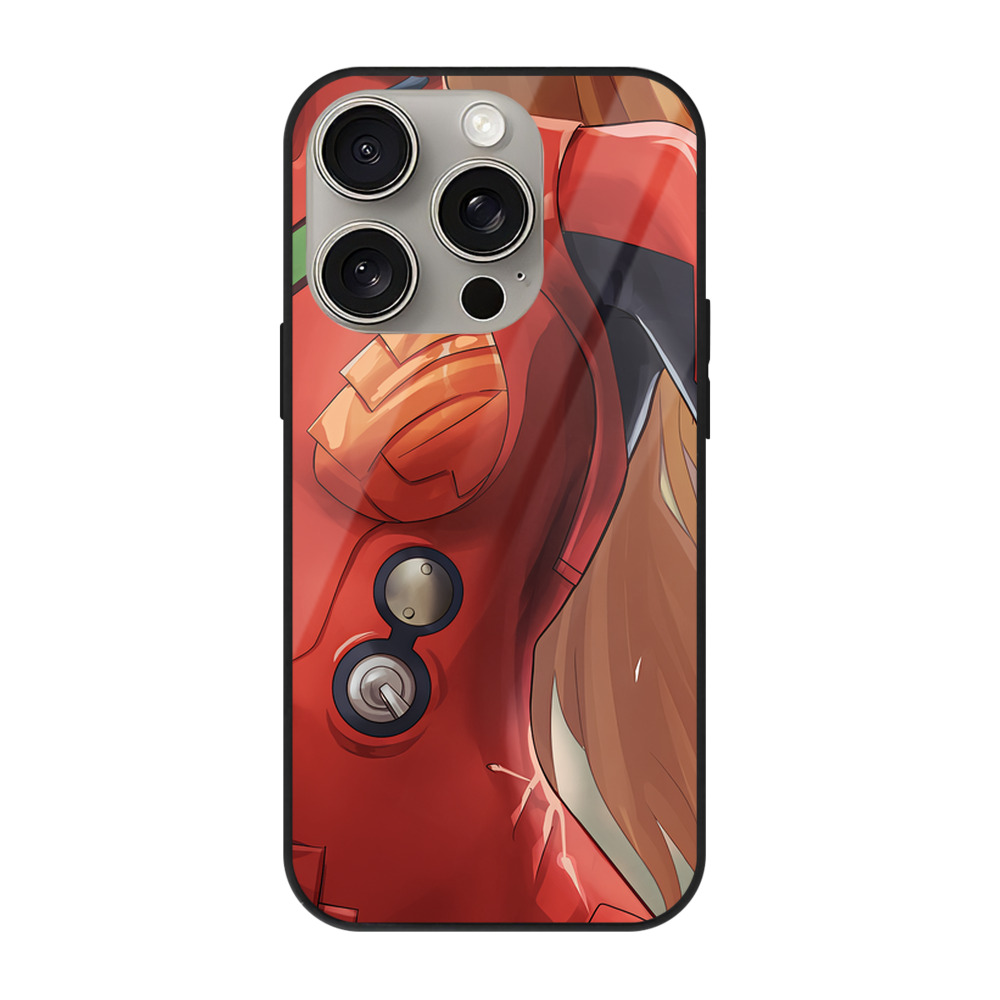 （画像用） EVA 新世紀エヴァンゲリオン 【iPhone15Pro対応】スマホケース 耐衝撃＆黄変防止 背面ガラス