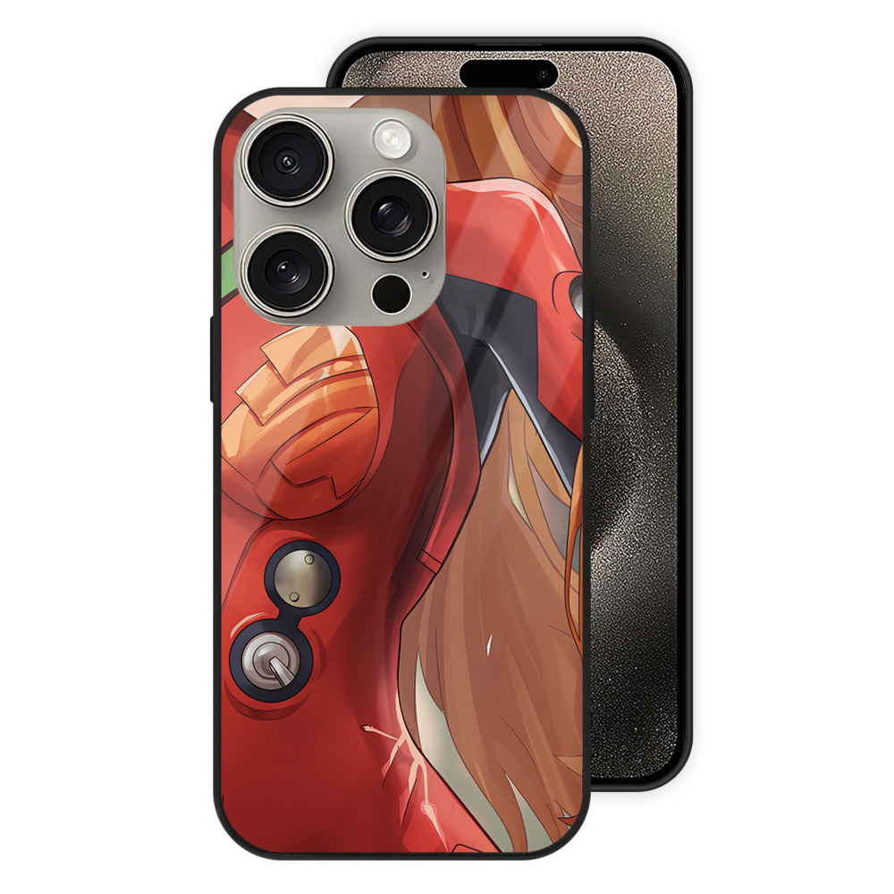 （画像用） EVA 新世紀エヴァンゲリオン 【iPhone15Pro対応】スマホケース 耐衝撃＆黄変防止 背面ガラス