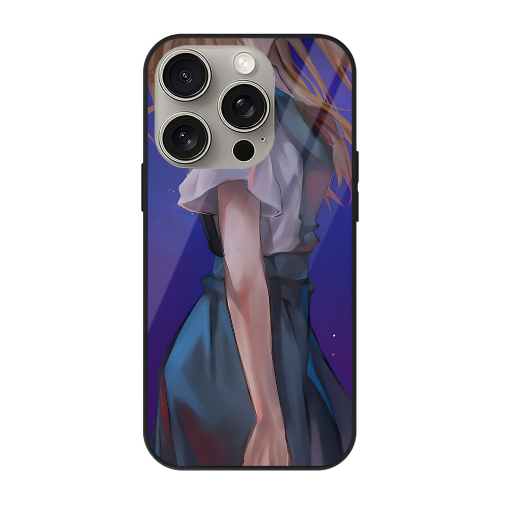 （画像用） EVA 新世紀エヴァンゲリオン 【iPhone15Pro対応】スマホケース 耐衝撃＆黄変防止 背面ガラス