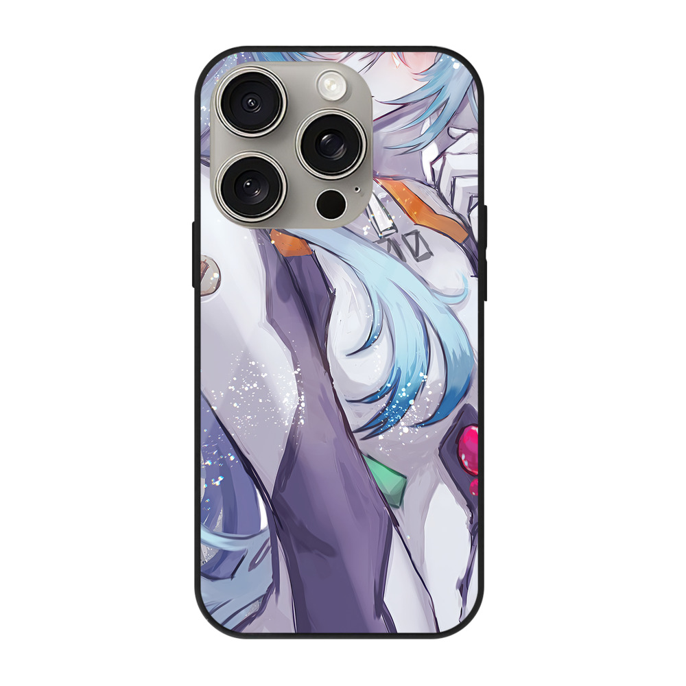 （画像用） EVA 新世紀エヴァンゲリオン 【iPhone15Pro対応】スマホケース 耐衝撃＆黄変防止 背面ガラス