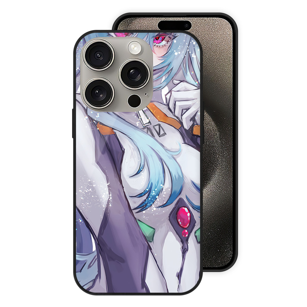 （画像用） EVA 新世紀エヴァンゲリオン 【iPhone15Pro対応】スマホケース 耐衝撃＆黄変防止 背面ガラス