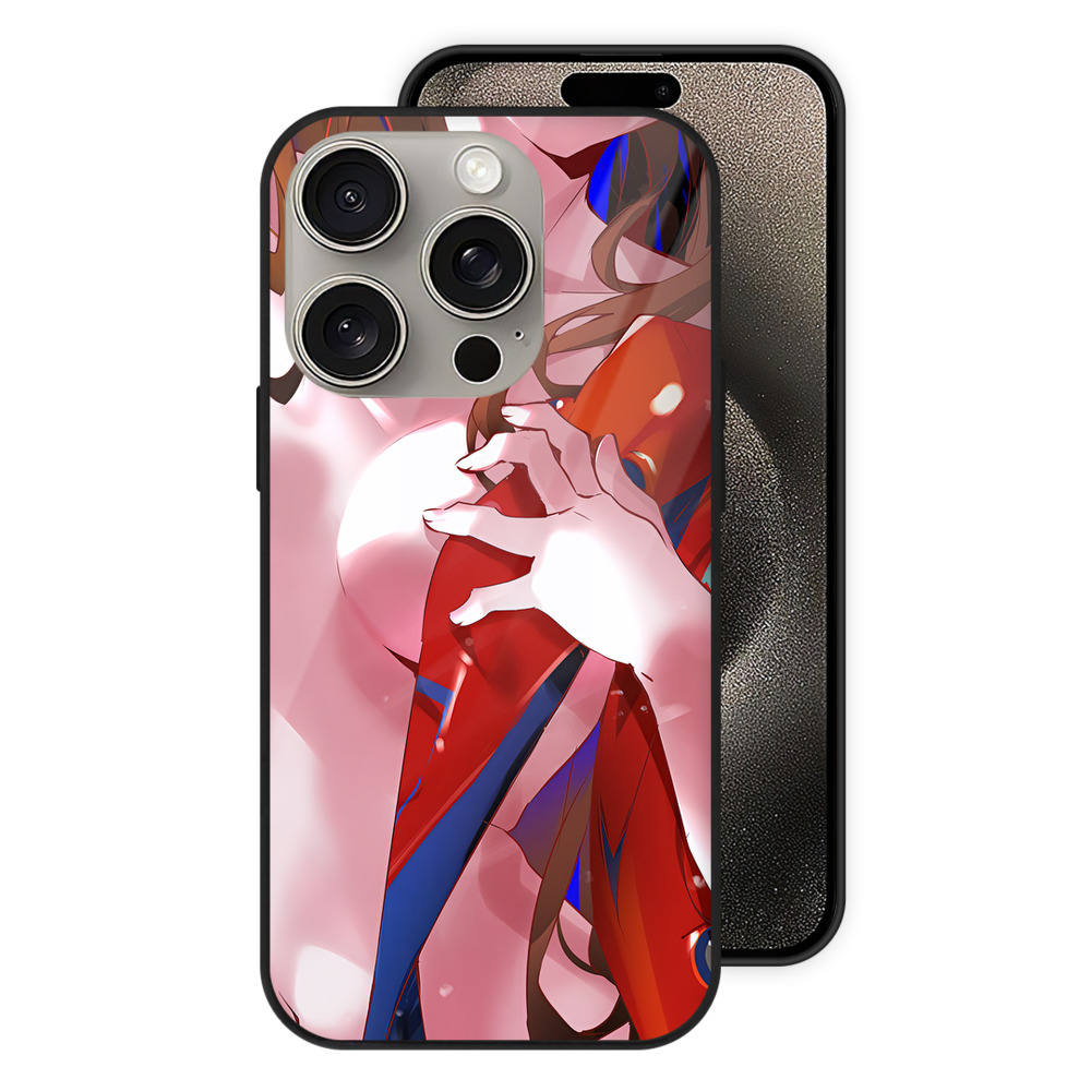 （画像用） EVA 新世紀エヴァンゲリオン 【iPhone15Pro対応】スマホケース 耐衝撃＆黄変防止 背面ガラス