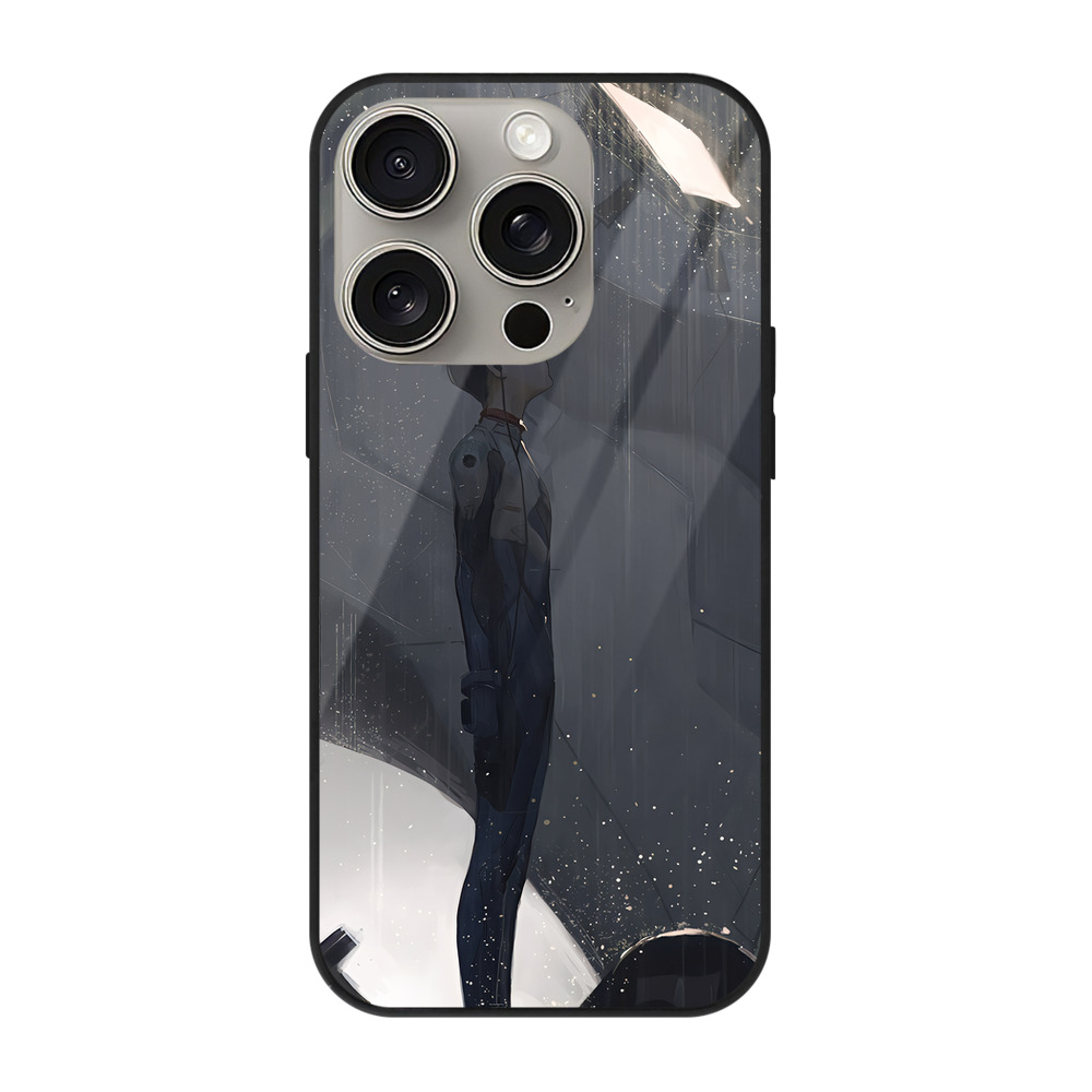 （画像用） EVA 新世紀エヴァンゲリオン 【iPhone15Pro対応】スマホケース 耐衝撃＆黄変防止 背面ガラス