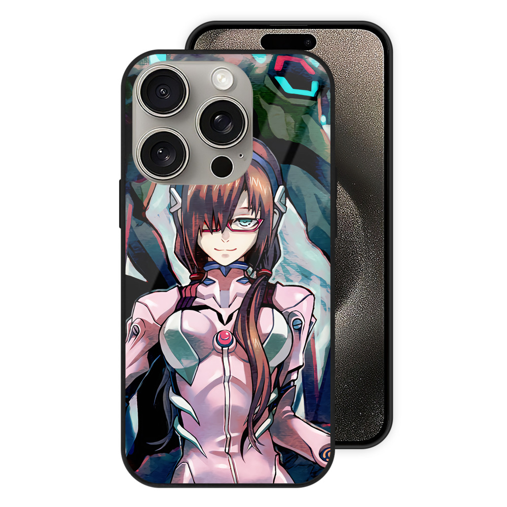 （画像用） EVA 新世紀エヴァンゲリオン 【iPhone15Pro対応】スマホケース 耐衝撃＆黄変防止 背面ガラス