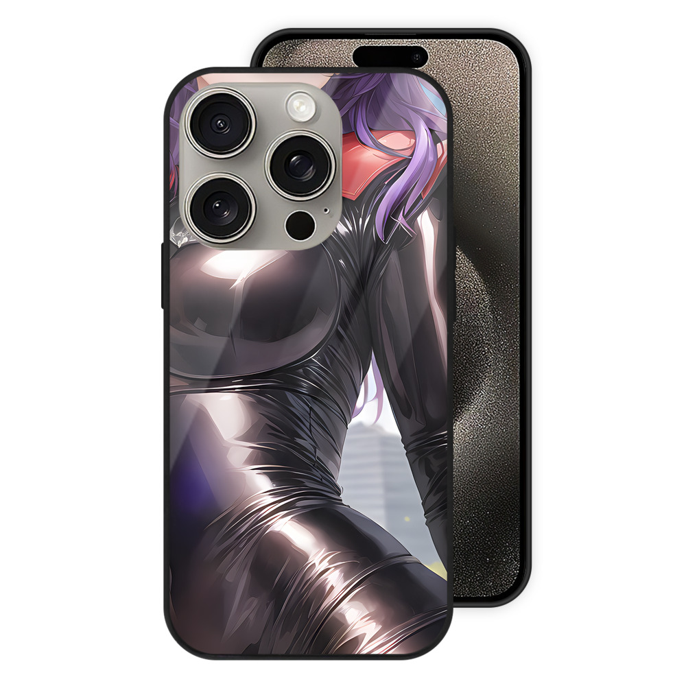 （画像用） EVA 新世紀エヴァンゲリオン 【iPhone15Pro対応】スマホケース 耐衝撃＆黄変防止 背面ガラス