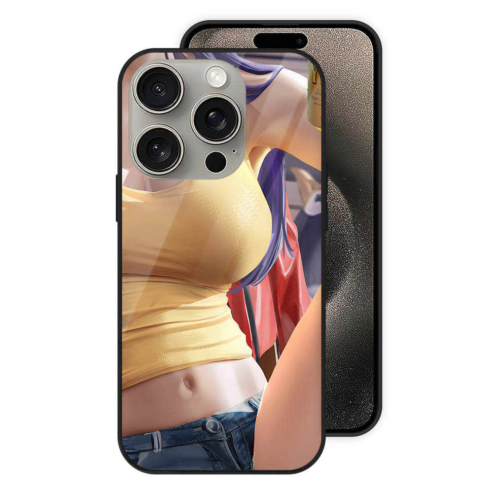 （画像用） EVA 新世紀エヴァンゲリオン 【iPhone15Pro対応】スマホケース 耐衝撃＆黄変防止 背面ガラス