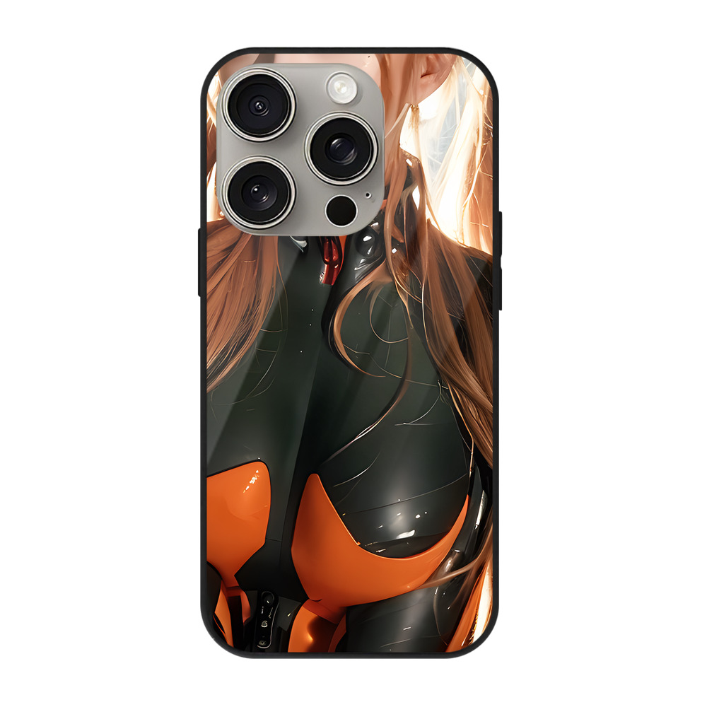 （画像用） EVA 新世紀エヴァンゲリオン 【iPhone15Pro対応】スマホケース 耐衝撃＆黄変防止 背面ガラス