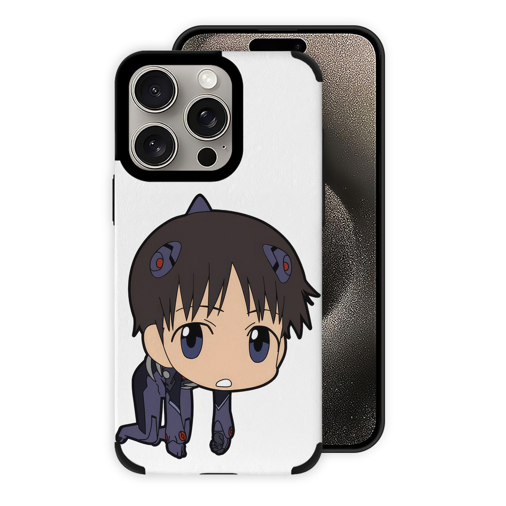 （画像用） EVA 新世紀エヴァンゲリオン 【iPhone15ProMax対応】 PUレザー スマホケース 耐衝撃＆黄変防止