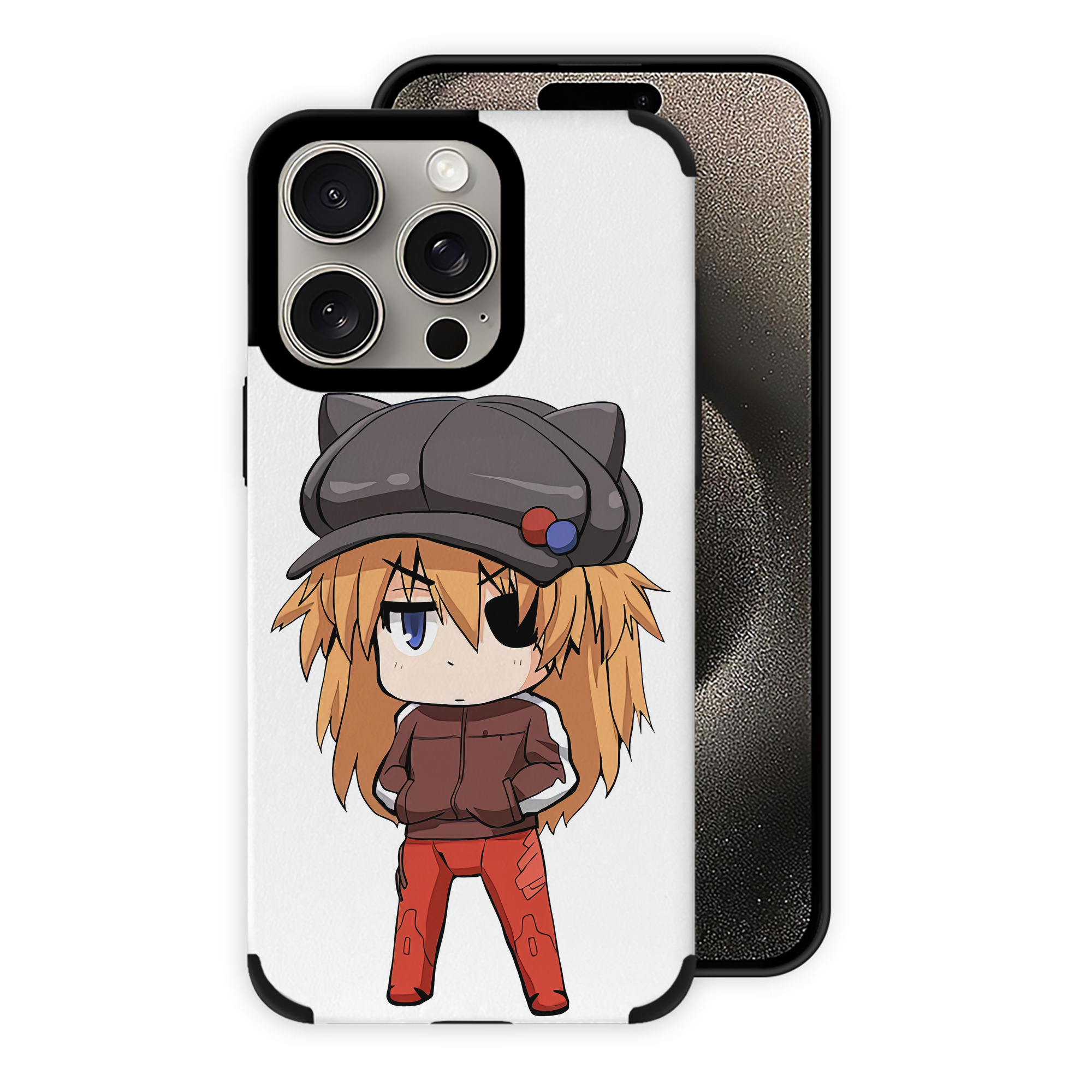 （画像用） EVA 新世紀エヴァンゲリオン 【iPhone15ProMax対応】 PUレザー スマホケース 耐衝撃＆黄変防止