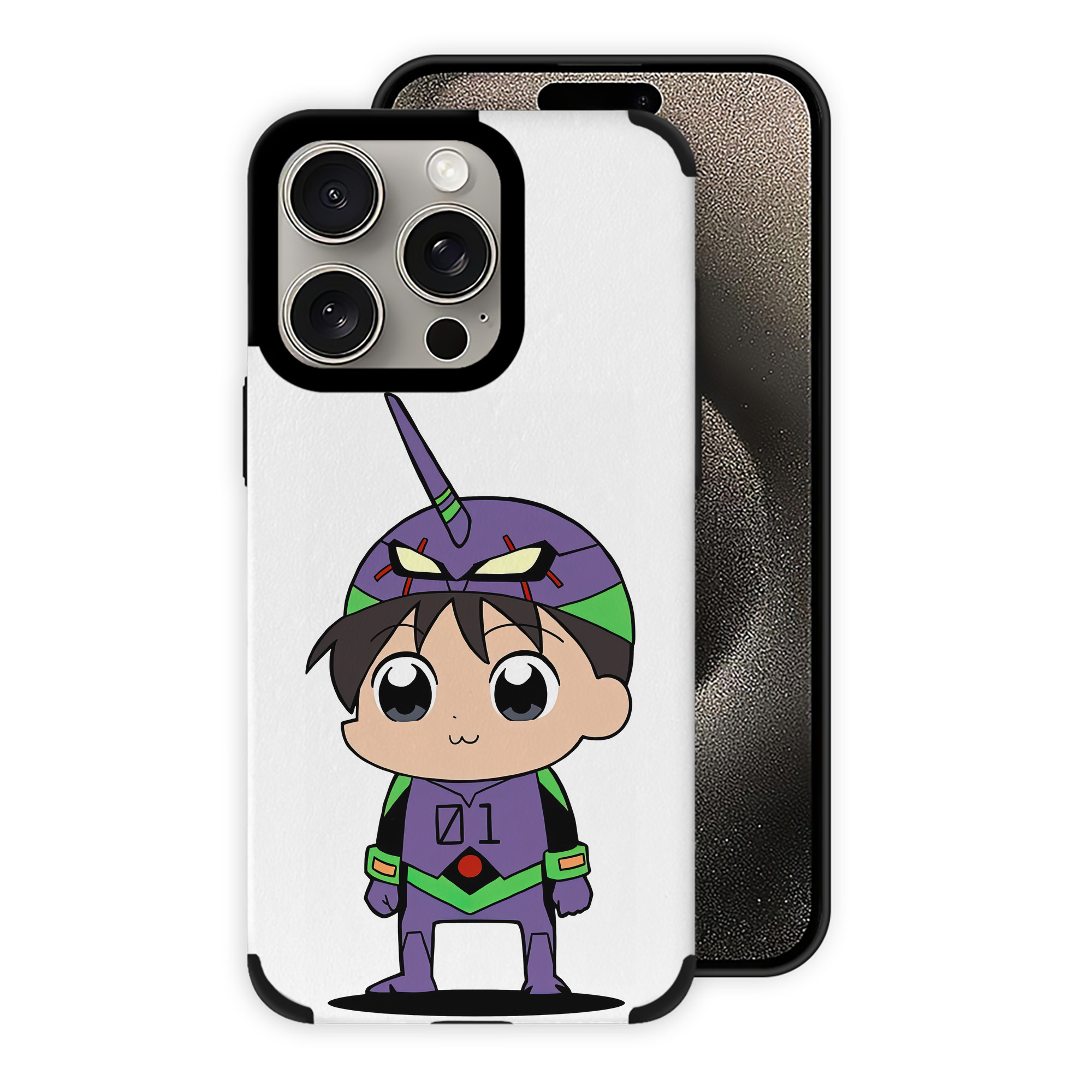（画像用） EVA 新世紀エヴァンゲリオン 【iPhone15ProMax対応】 PUレザー スマホケース 耐衝撃＆黄変防止