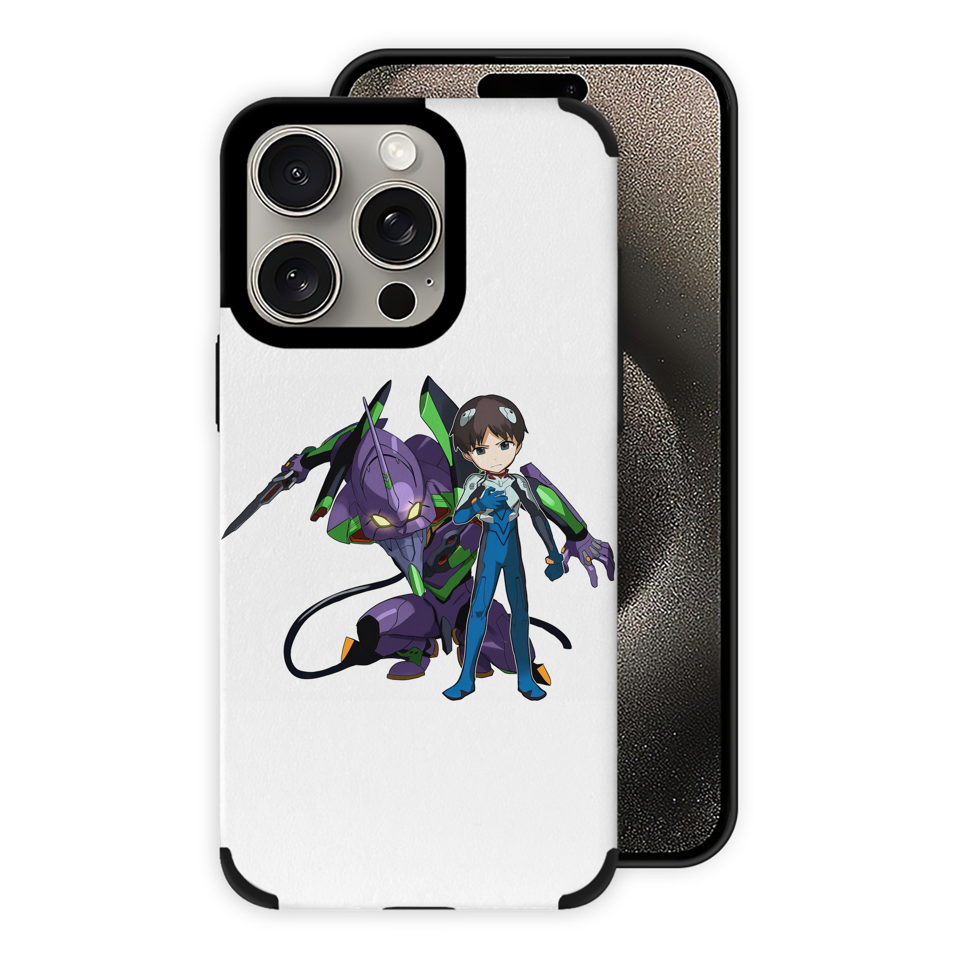 （画像用） EVA 新世紀エヴァンゲリオン 【iPhone15ProMax対応】 PUレザー スマホケース 耐衝撃＆黄変防止