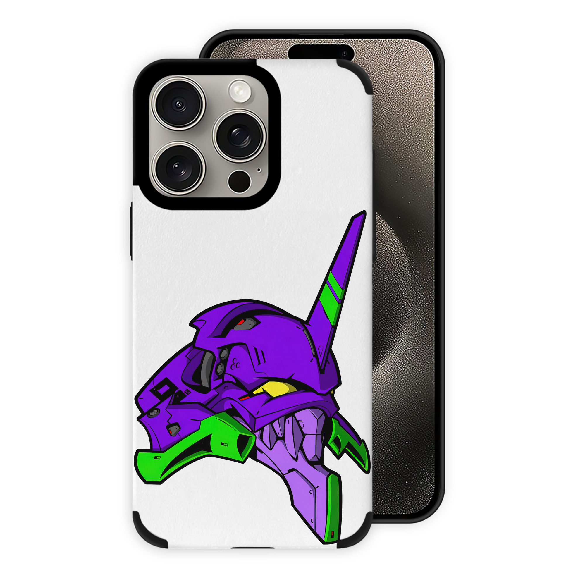 （画像用） EVA 新世紀エヴァンゲリオン 【iPhone15ProMax対応】 PUレザー スマホケース 耐衝撃＆黄変防止