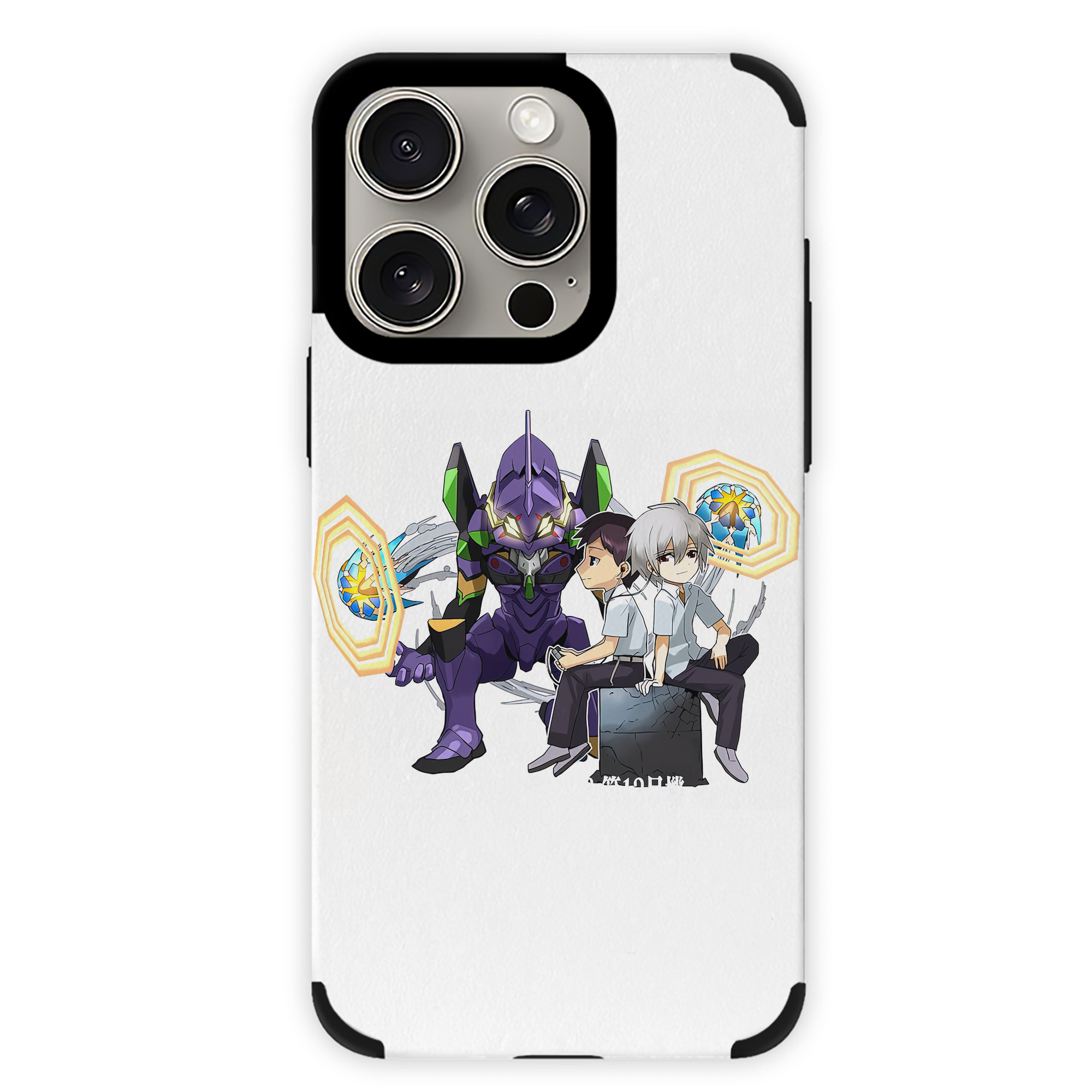 （画像用） EVA 新世紀エヴァンゲリオン 【iPhone15ProMax対応】 PUレザー スマホケース 耐衝撃＆黄変防止