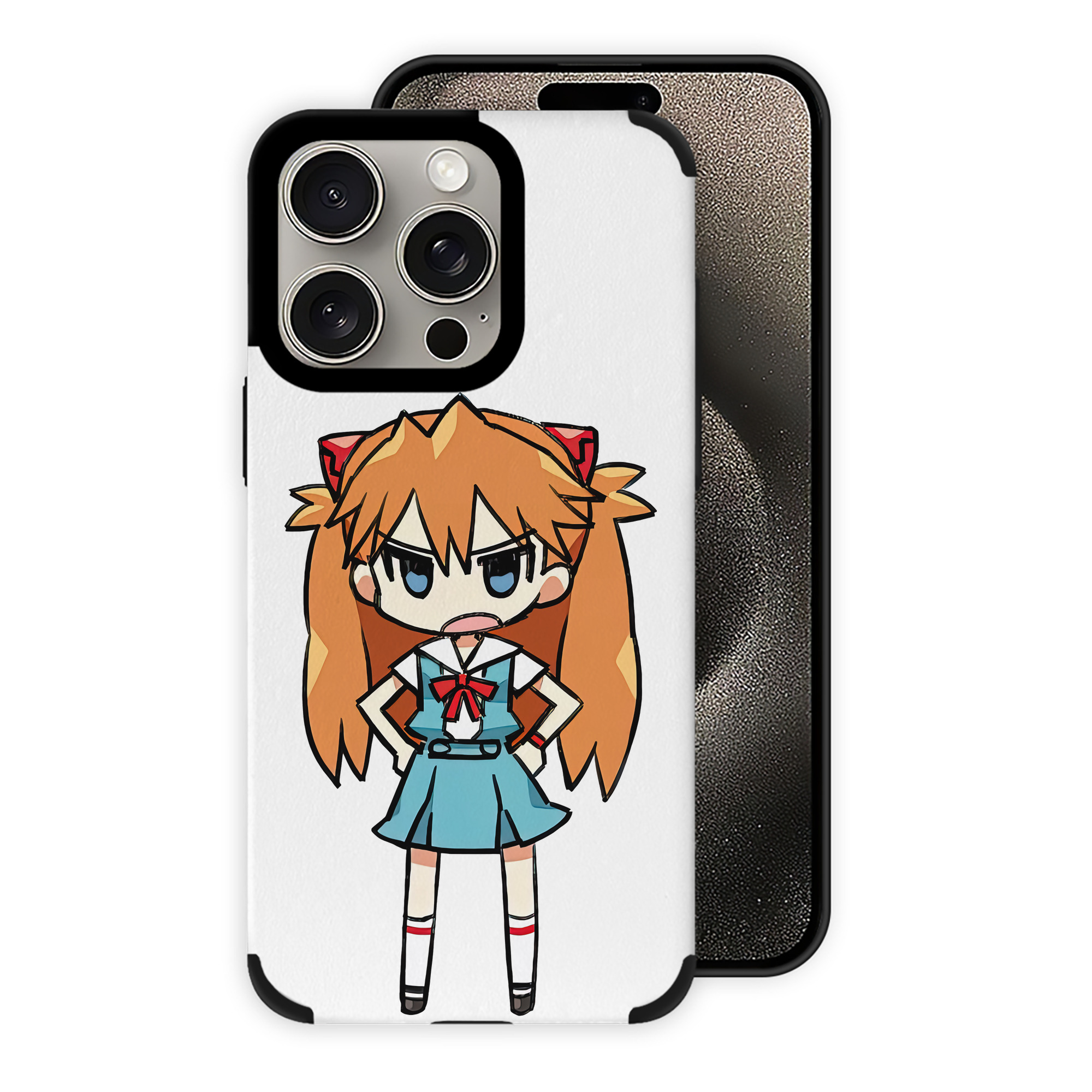 （画像用） EVA 新世紀エヴァンゲリオン 【iPhone15ProMax対応】 PUレザー スマホケース 耐衝撃＆黄変防止