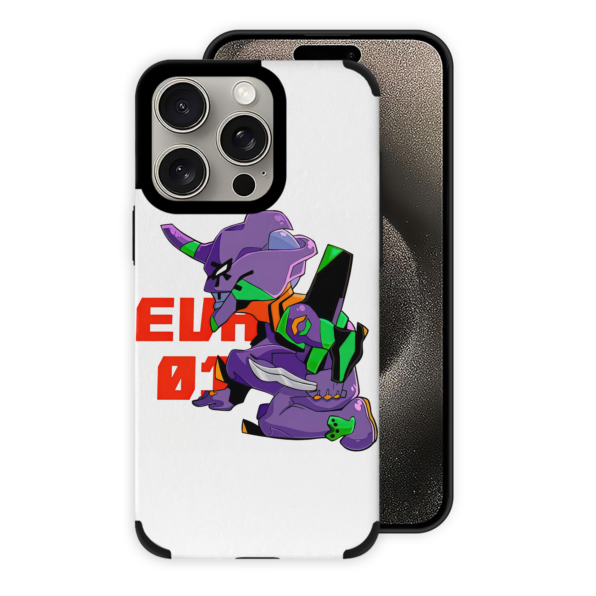 （画像用） EVA 新世紀エヴァンゲリオン 【iPhone15ProMax対応】 PUレザー スマホケース 耐衝撃＆黄変防止
