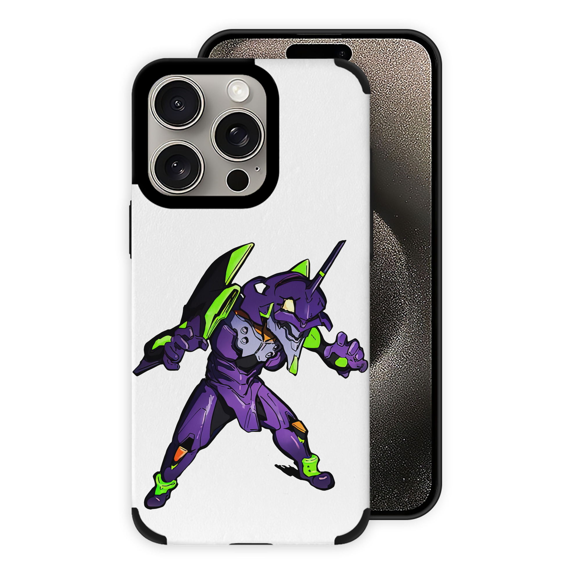 （画像用） EVA 新世紀エヴァンゲリオン 【iPhone15ProMax対応】 PUレザー スマホケース 耐衝撃＆黄変防止