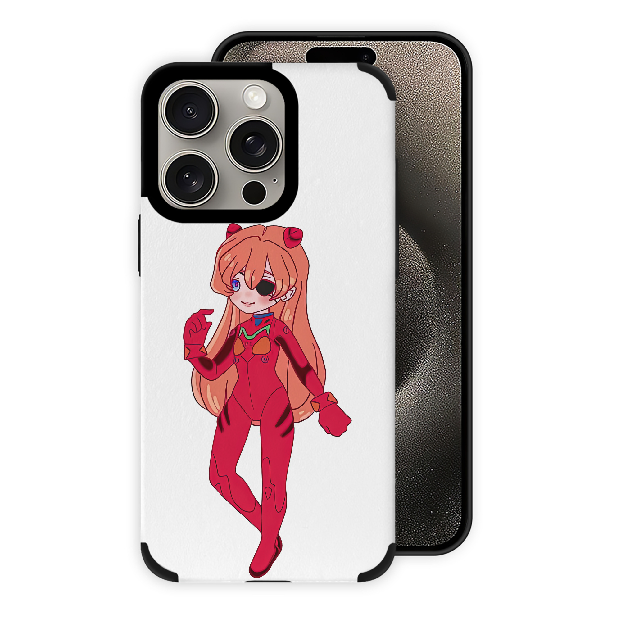 （画像用） EVA 新世紀エヴァンゲリオン 【iPhone15ProMax対応】 PUレザー スマホケース 耐衝撃＆黄変防止