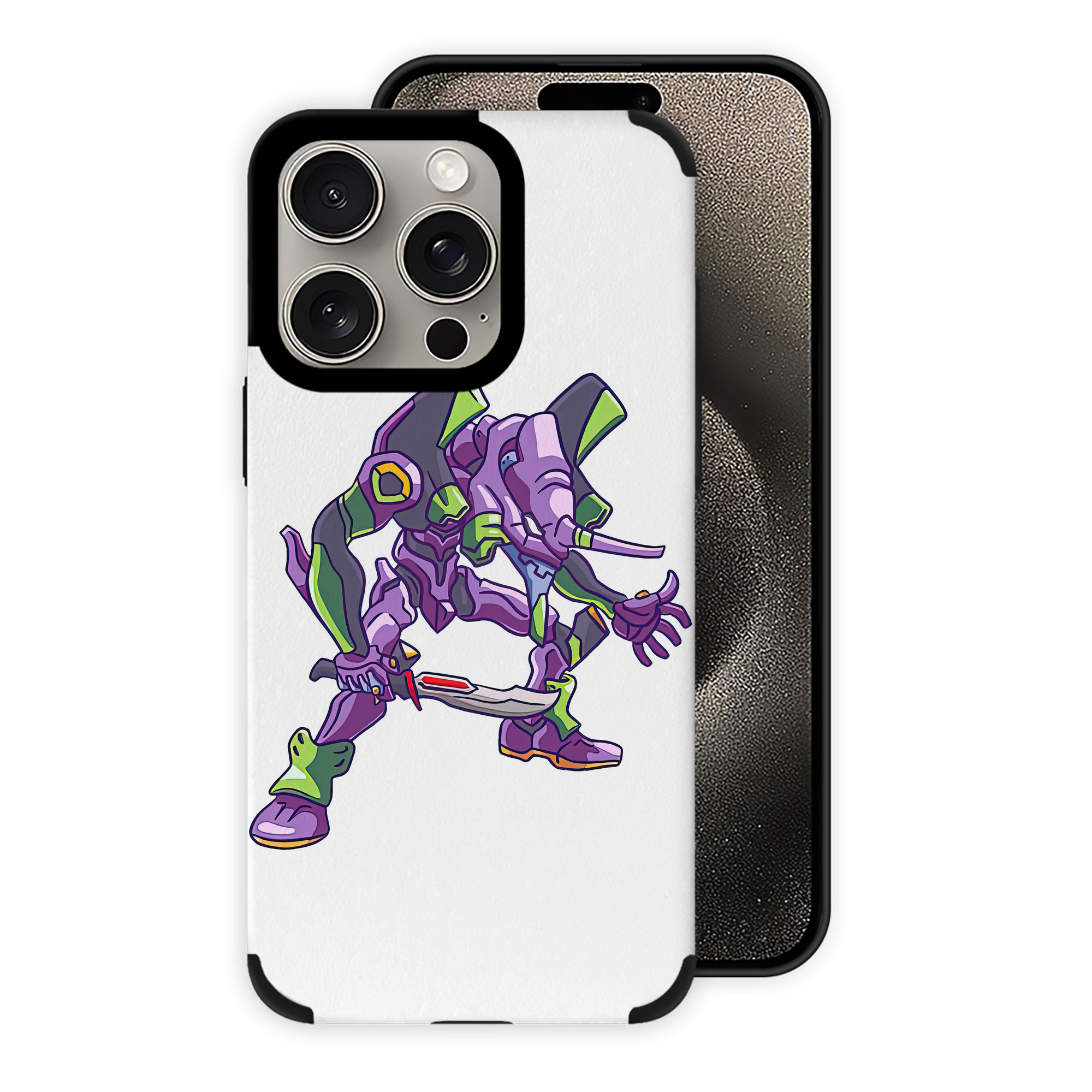 （画像用） EVA 新世紀エヴァンゲリオン 【iPhone15ProMax対応】 PUレザー スマホケース 耐衝撃＆黄変防止