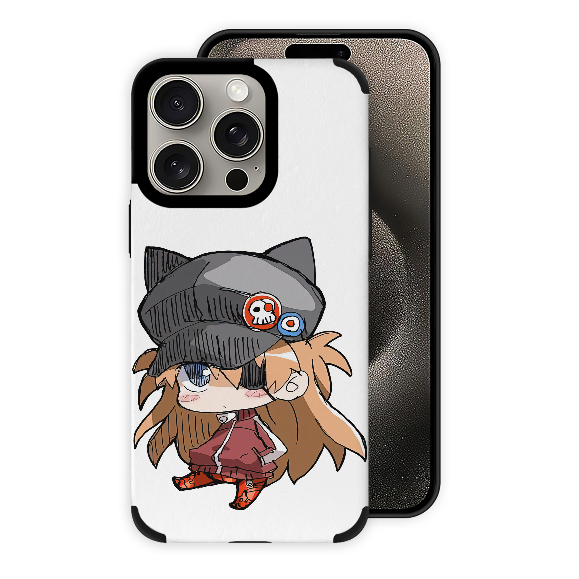 （画像用） EVA 新世紀エヴァンゲリオン 【iPhone15ProMax対応】 PUレザー スマホケース 耐衝撃＆黄変防止