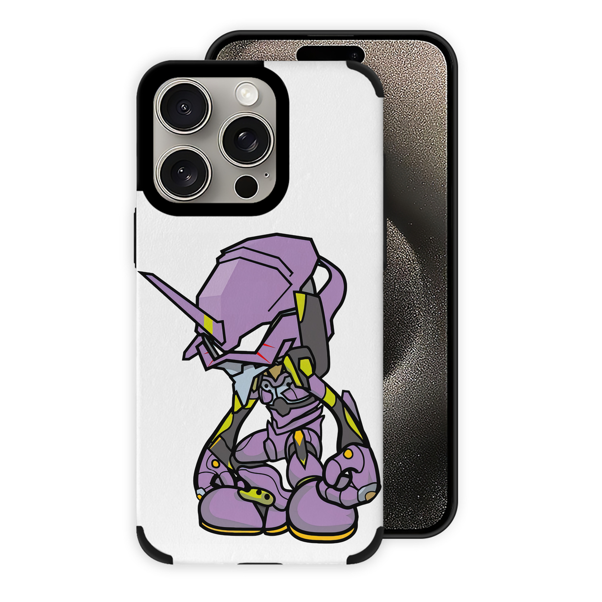 （画像用） EVA 新世紀エヴァンゲリオン 【iPhone15ProMax対応】 PUレザー スマホケース 耐衝撃＆黄変防止