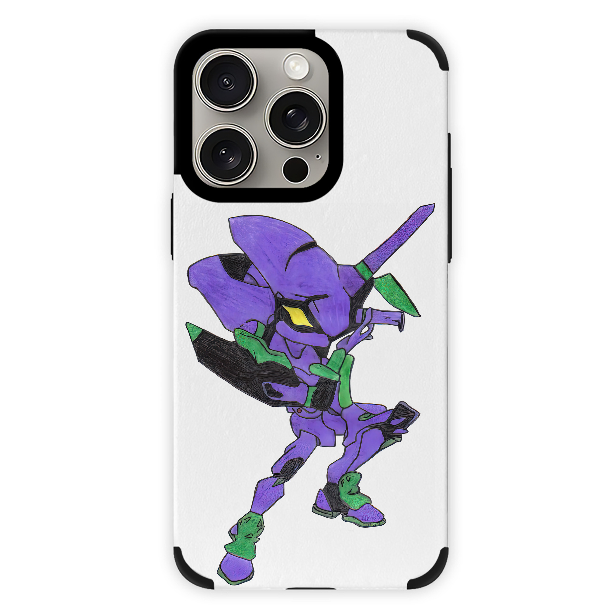 （画像用） EVA 新世紀エヴァンゲリオン 【iPhone15ProMax対応】 PUレザー スマホケース 耐衝撃＆黄変防止