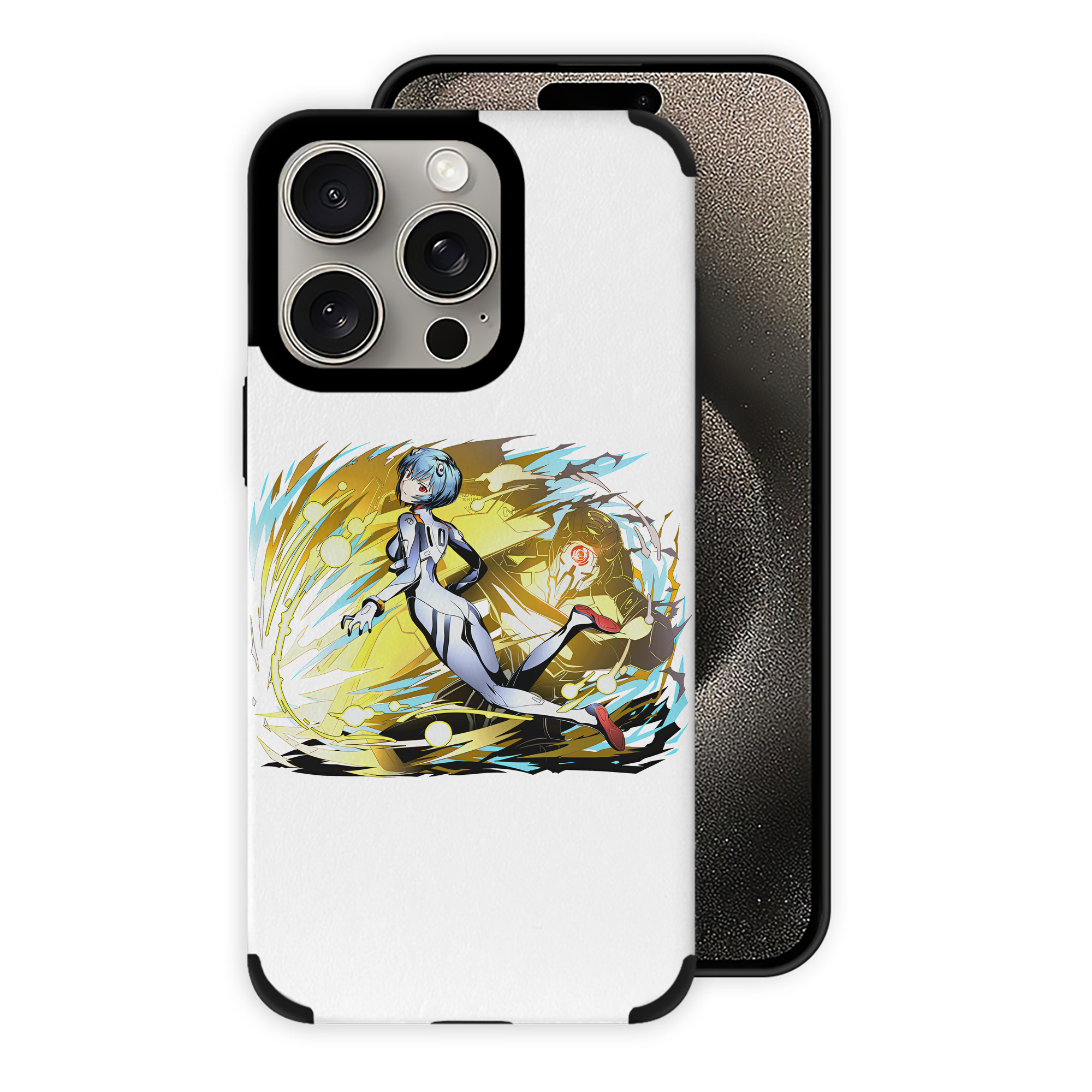 （画像用） EVA 新世紀エヴァンゲリオン 【iPhone15ProMax対応】 PUレザー スマホケース 耐衝撃＆黄変防止