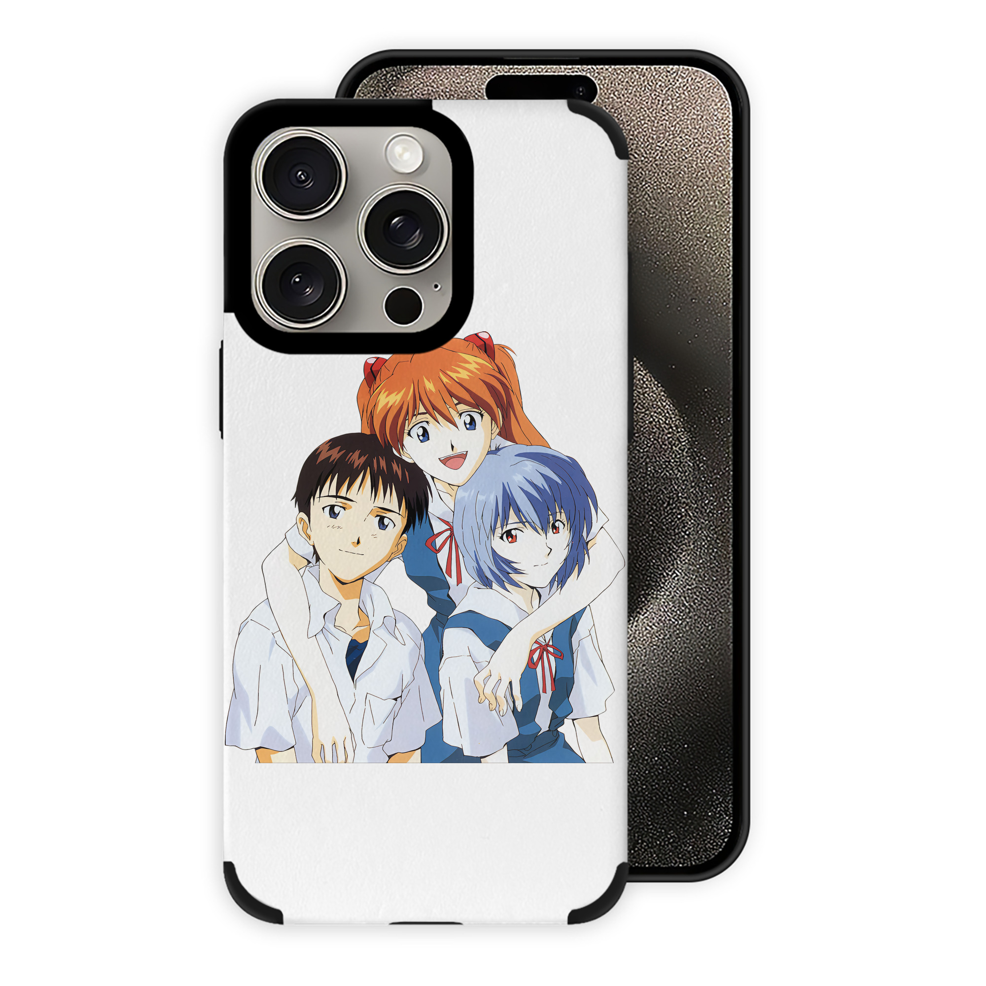 （画像用） EVA 新世紀エヴァンゲリオン 【iPhone15ProMax対応】 PUレザー スマホケース 耐衝撃＆黄変防止