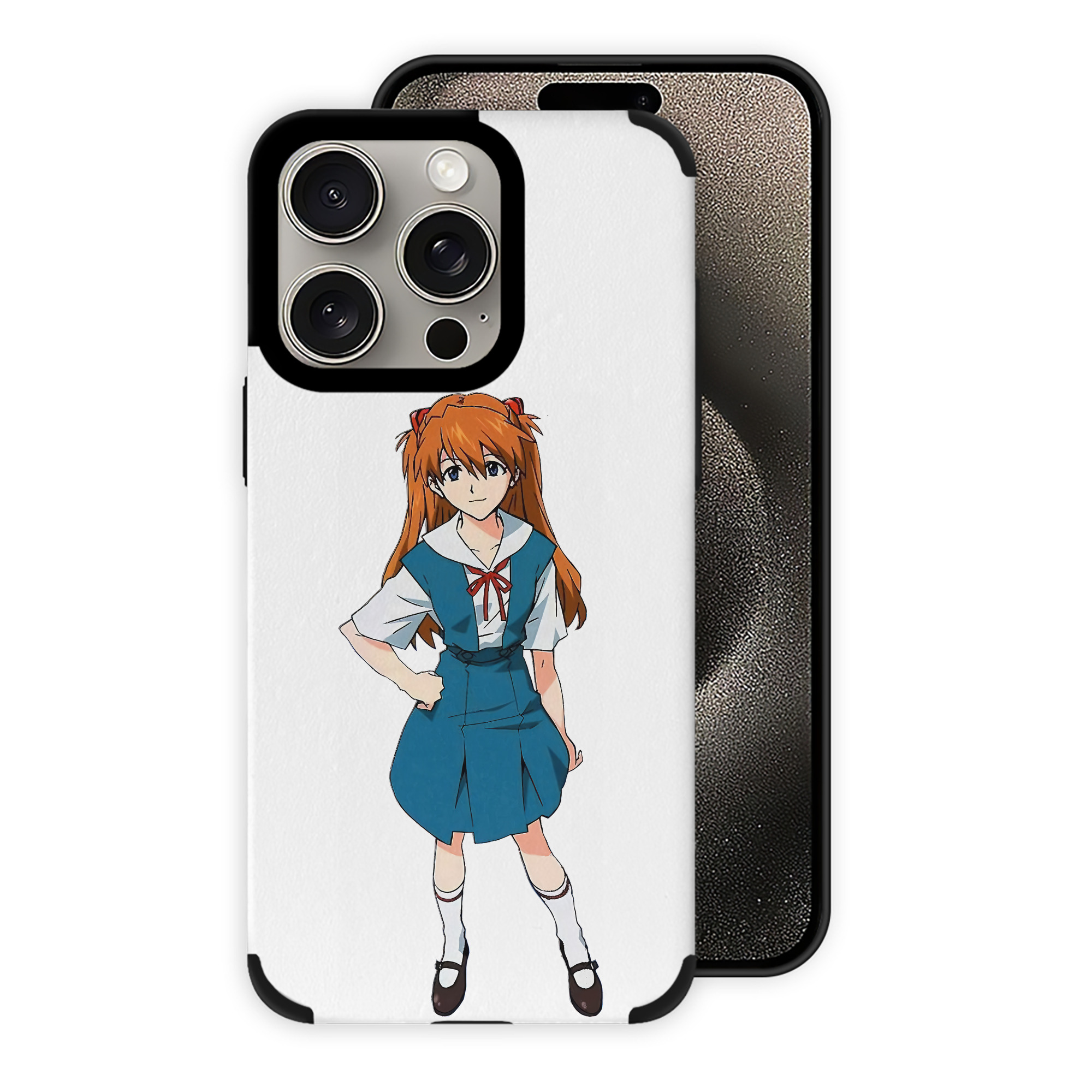 （画像用） EVA 新世紀エヴァンゲリオン 【iPhone15ProMax対応】 PUレザー スマホケース 耐衝撃＆黄変防止