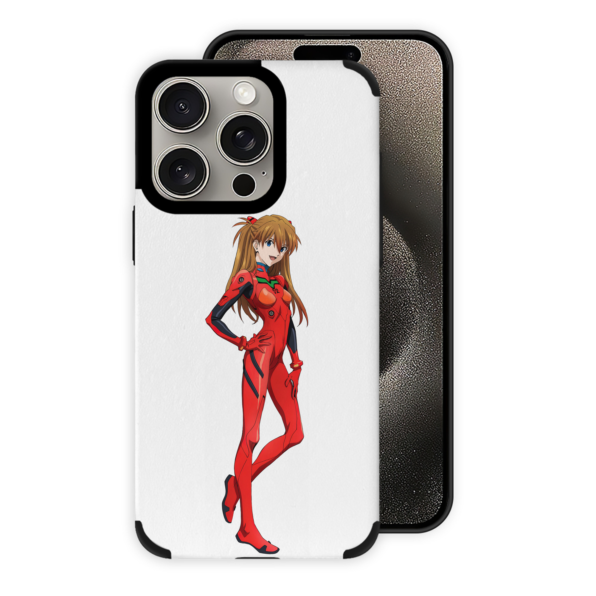 （画像用） EVA 新世紀エヴァンゲリオン 【iPhone15ProMax対応】 PUレザー スマホケース 耐衝撃＆黄変防止
