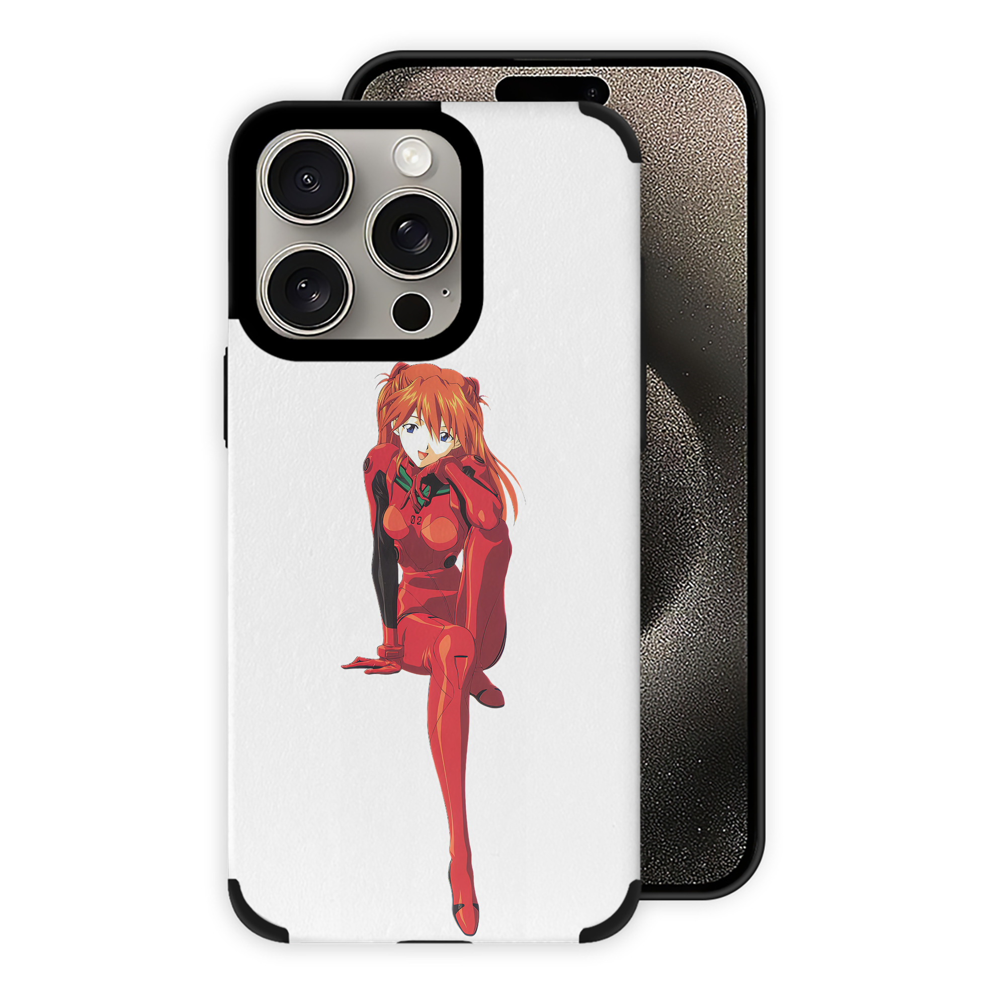 （画像用） EVA 新世紀エヴァンゲリオン 【iPhone15ProMax対応】 PUレザー スマホケース 耐衝撃＆黄変防止