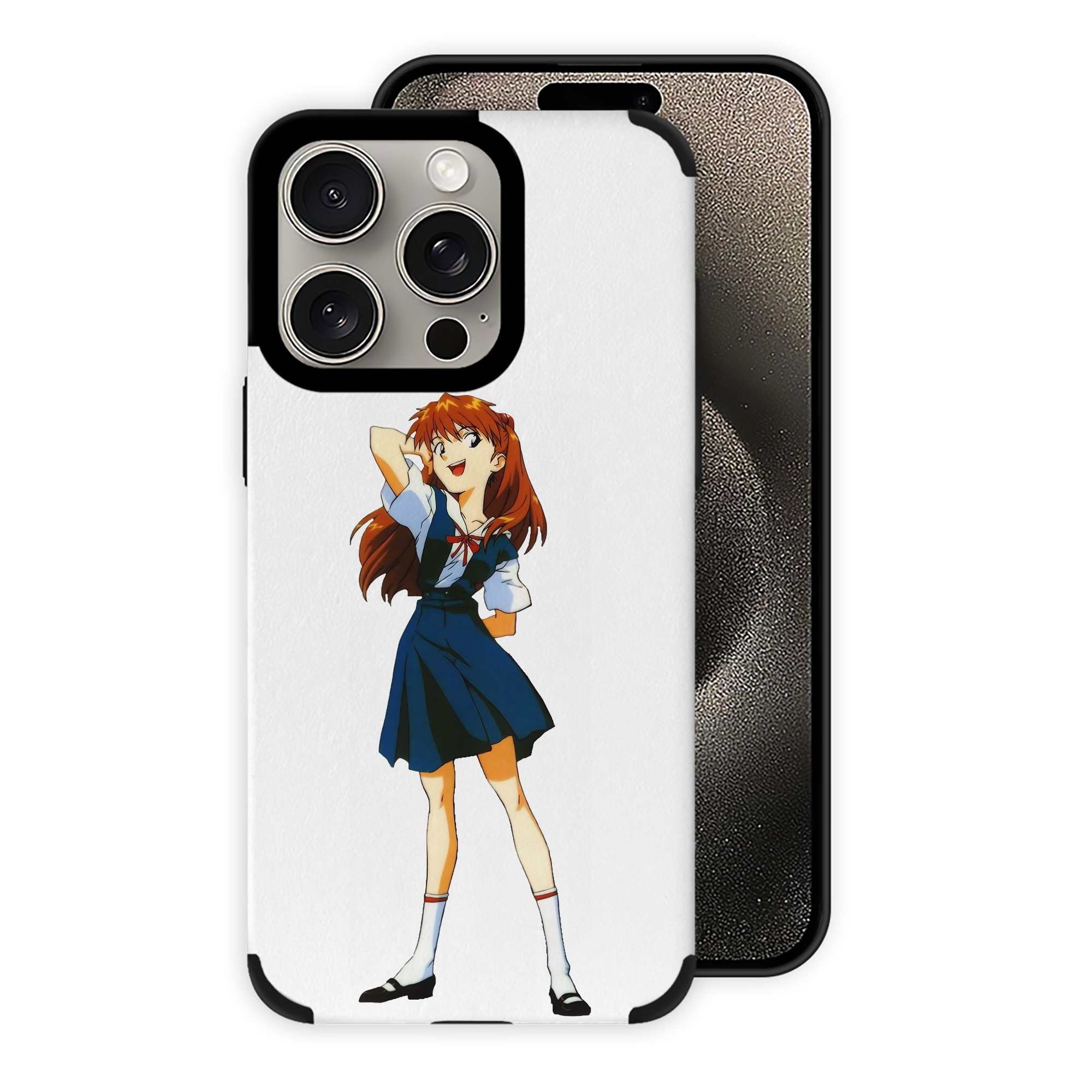 （画像用） EVA 新世紀エヴァンゲリオン 【iPhone15ProMax対応】 PUレザー スマホケース 耐衝撃＆黄変防止