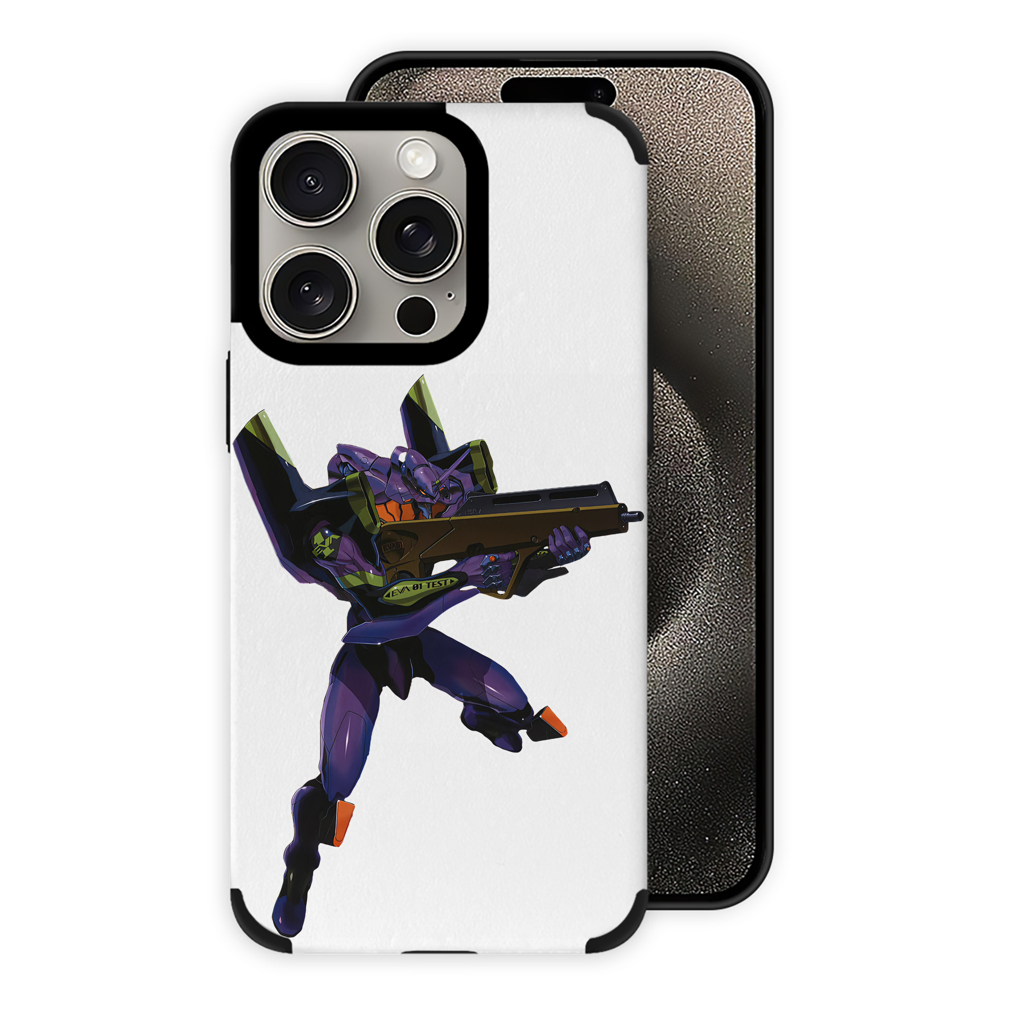 （画像用） EVA 新世紀エヴァンゲリオン 【iPhone15ProMax対応】 PUレザー スマホケース 耐衝撃＆黄変防止