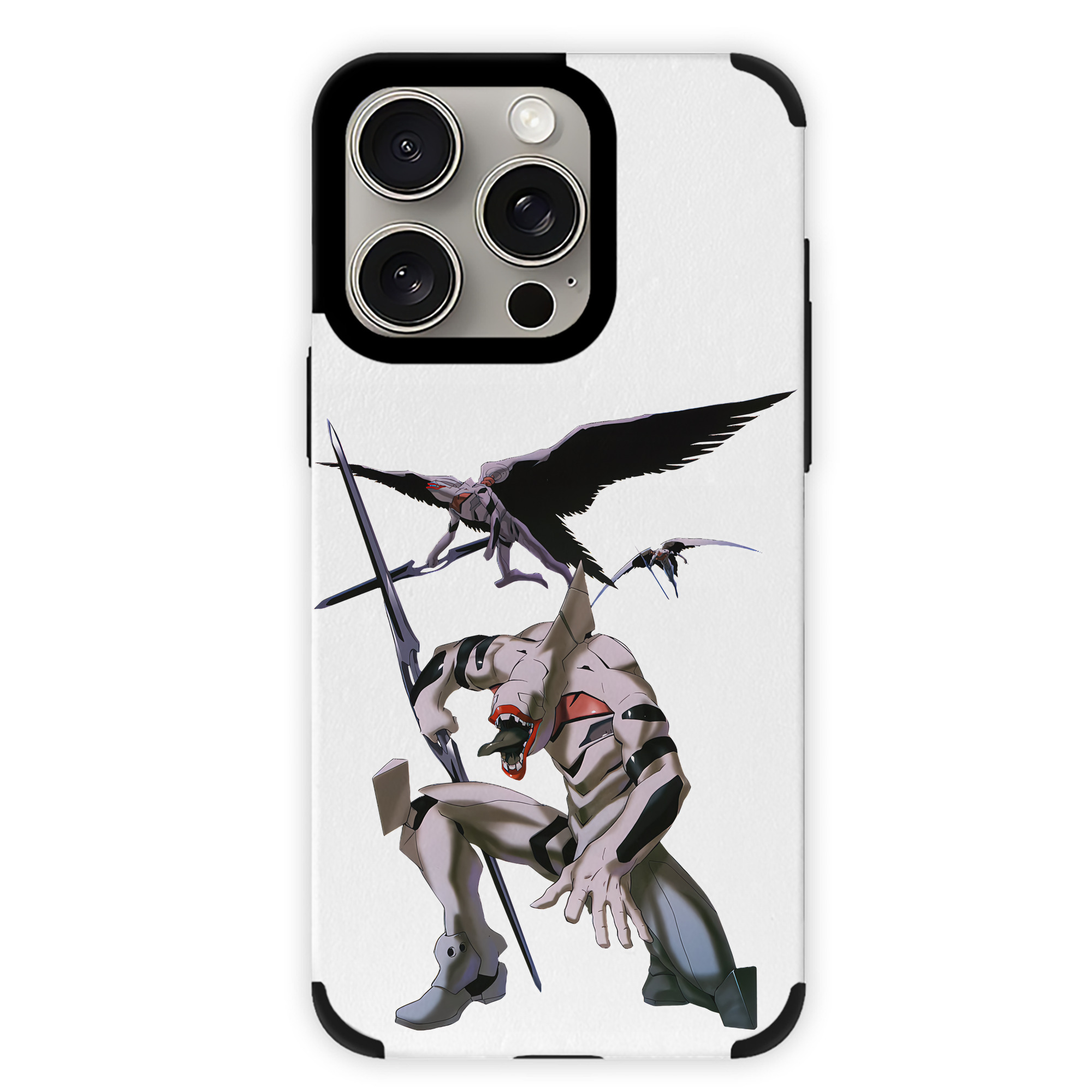 （画像用） EVA 新世紀エヴァンゲリオン 【iPhone15ProMax対応】 PUレザー スマホケース 耐衝撃＆黄変防止