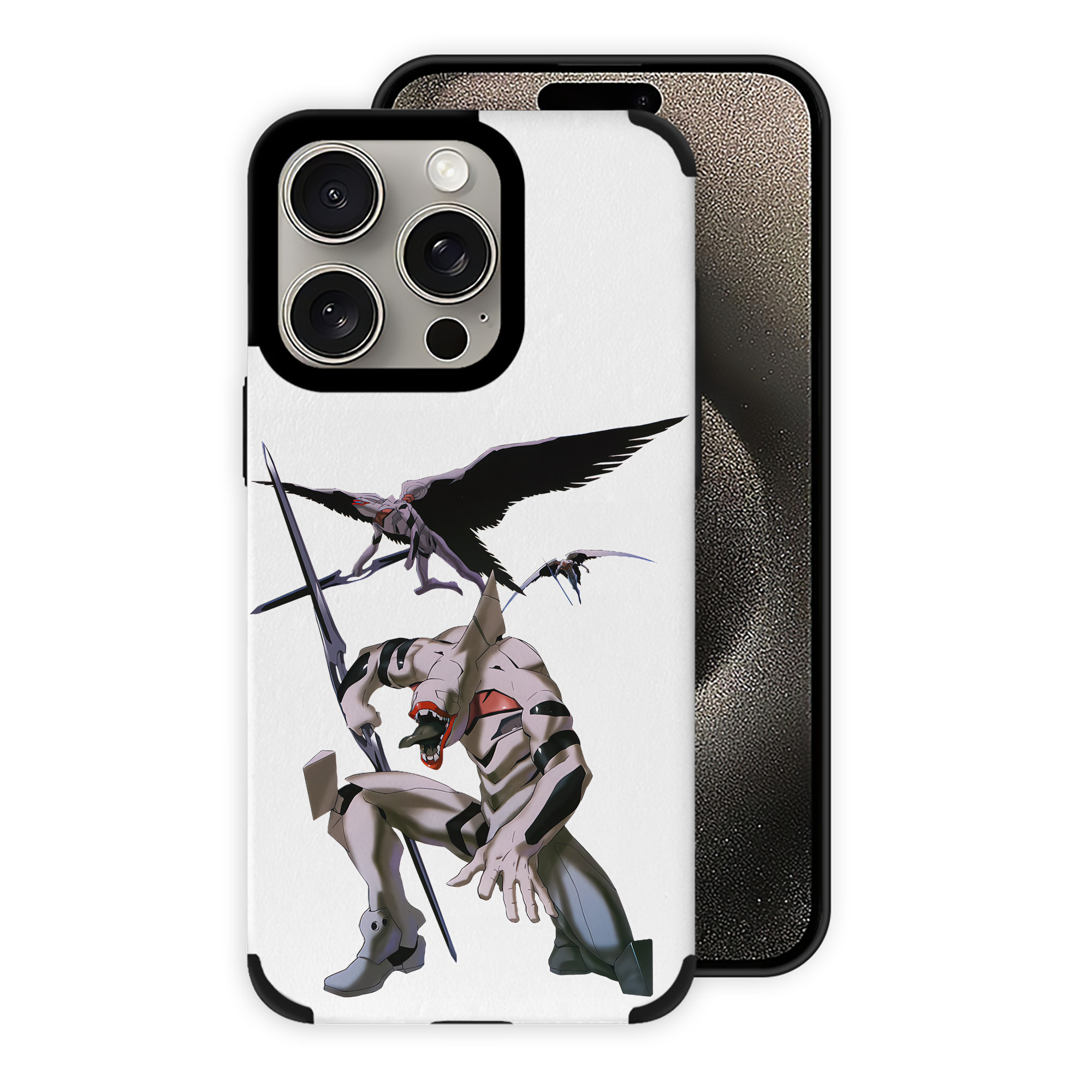 （画像用） EVA 新世紀エヴァンゲリオン 【iPhone15ProMax対応】 PUレザー スマホケース 耐衝撃＆黄変防止