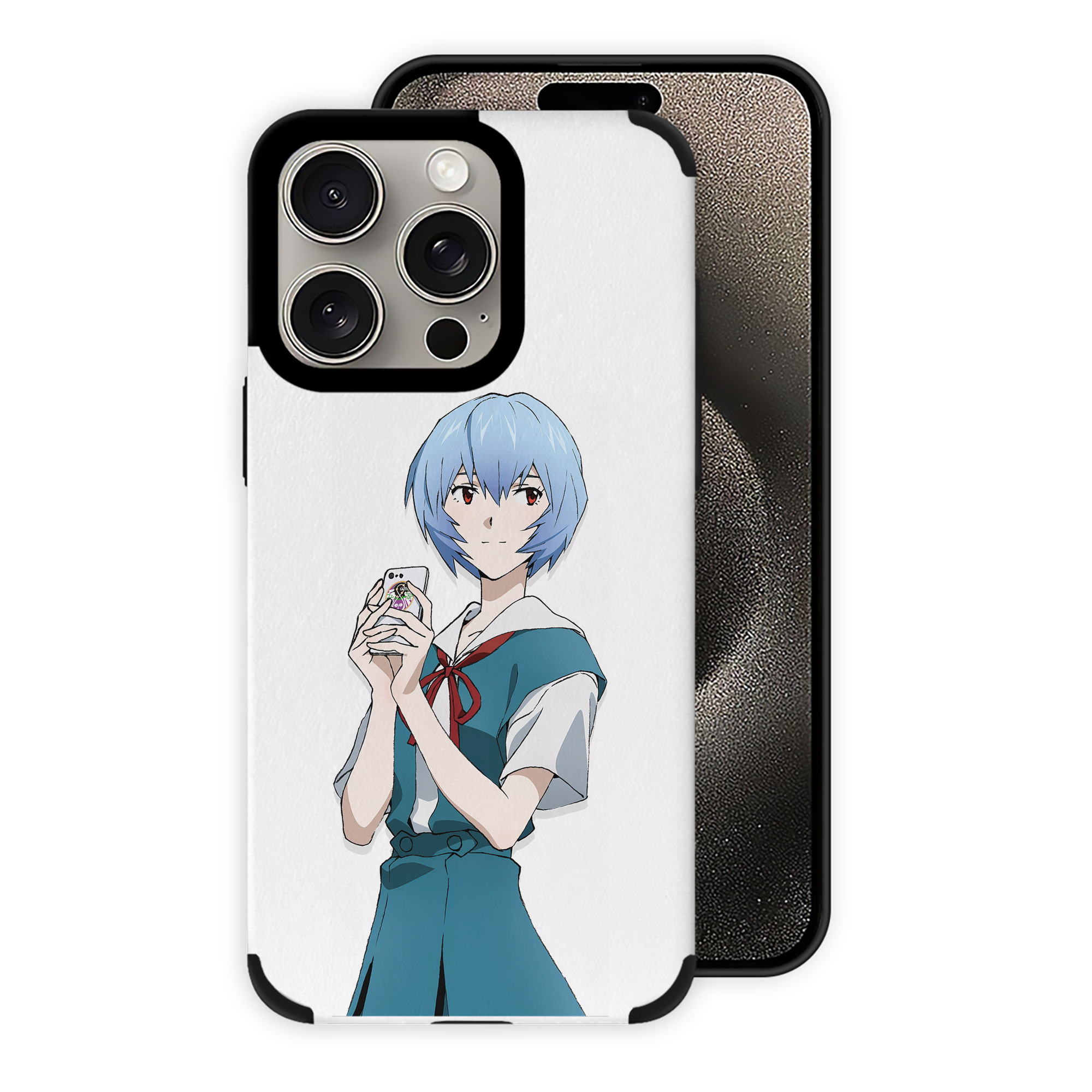 （画像用） EVA 新世紀エヴァンゲリオン 【iPhone15ProMax対応】 PUレザー スマホケース 耐衝撃＆黄変防止