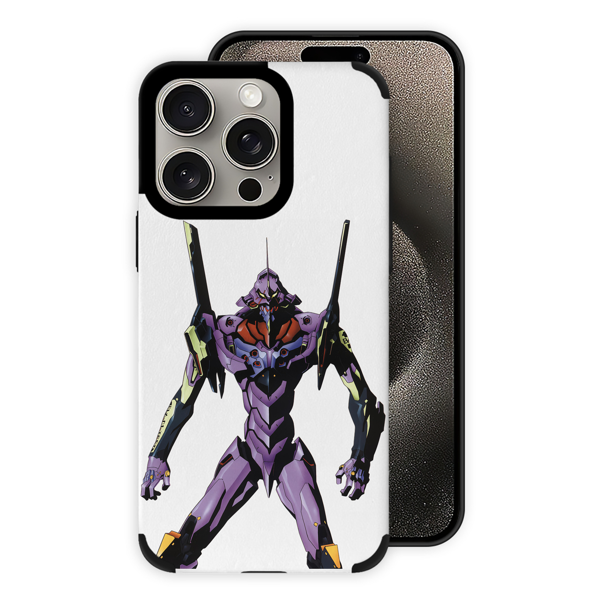 （画像用） EVA 新世紀エヴァンゲリオン 【iPhone15ProMax対応】 PUレザー スマホケース 耐衝撃＆黄変防止