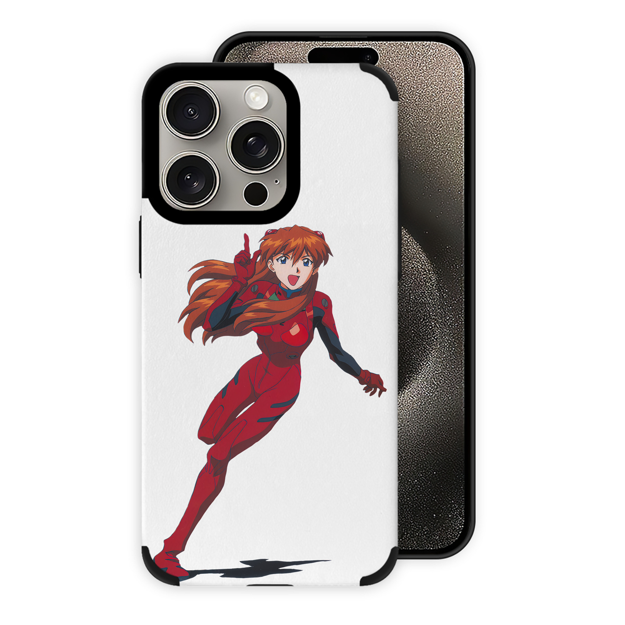 （画像用） EVA 新世紀エヴァンゲリオン 【iPhone15ProMax対応】 PUレザー スマホケース 耐衝撃＆黄変防止