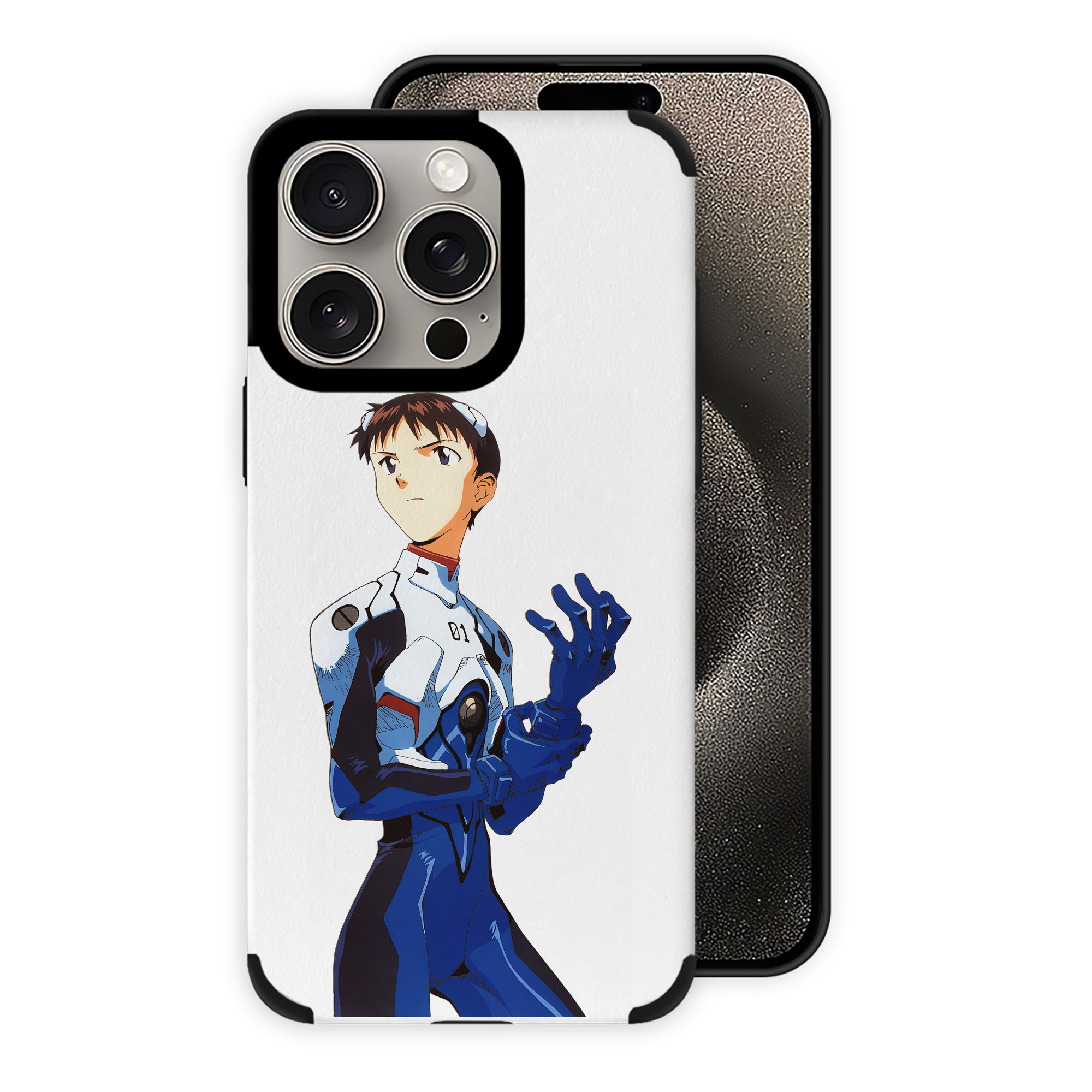 （画像用） EVA 新世紀エヴァンゲリオン 【iPhone15ProMax対応】 PUレザー スマホケース 耐衝撃＆黄変防止