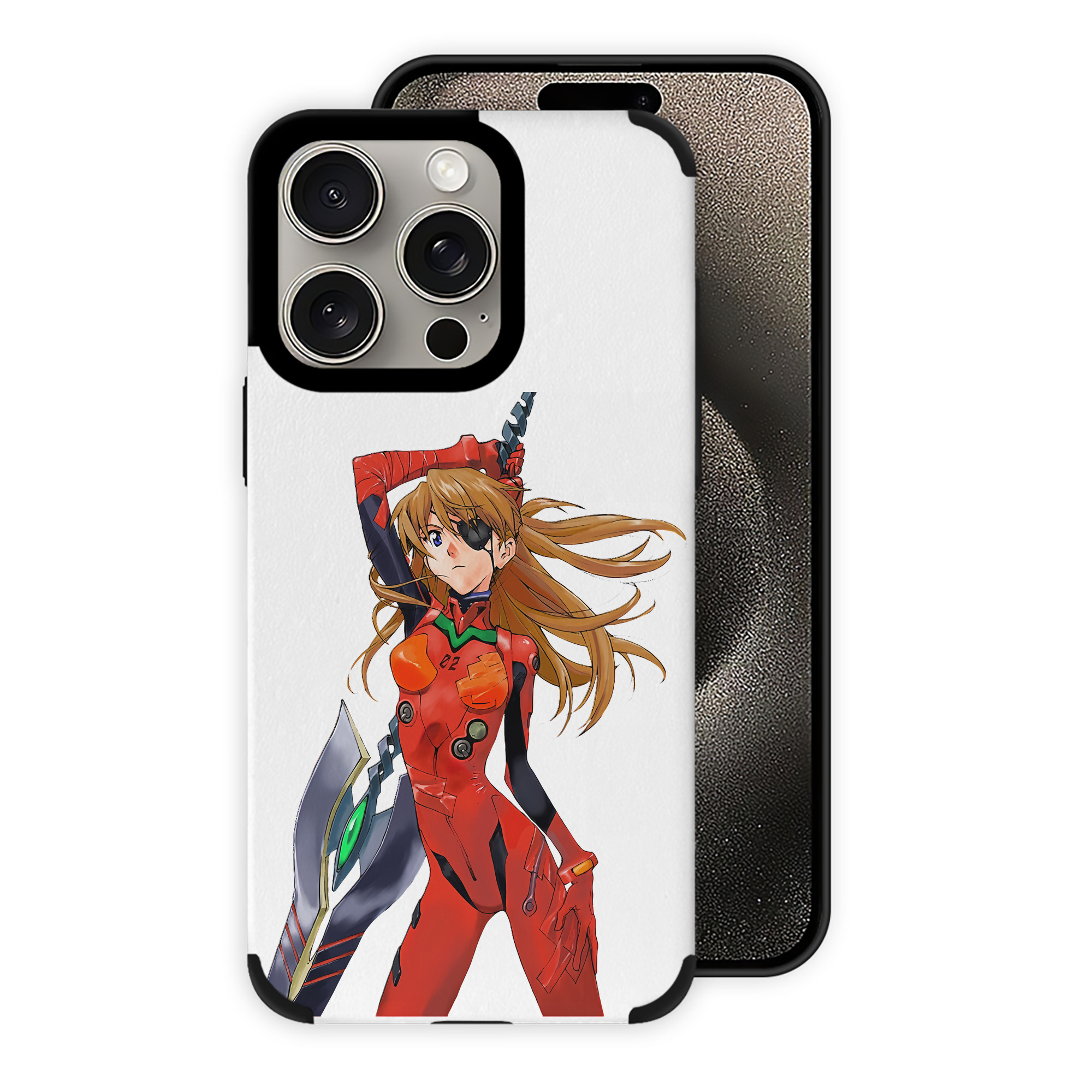 （画像用） EVA 新世紀エヴァンゲリオン 【iPhone15ProMax対応】 PUレザー スマホケース 耐衝撃＆黄変防止