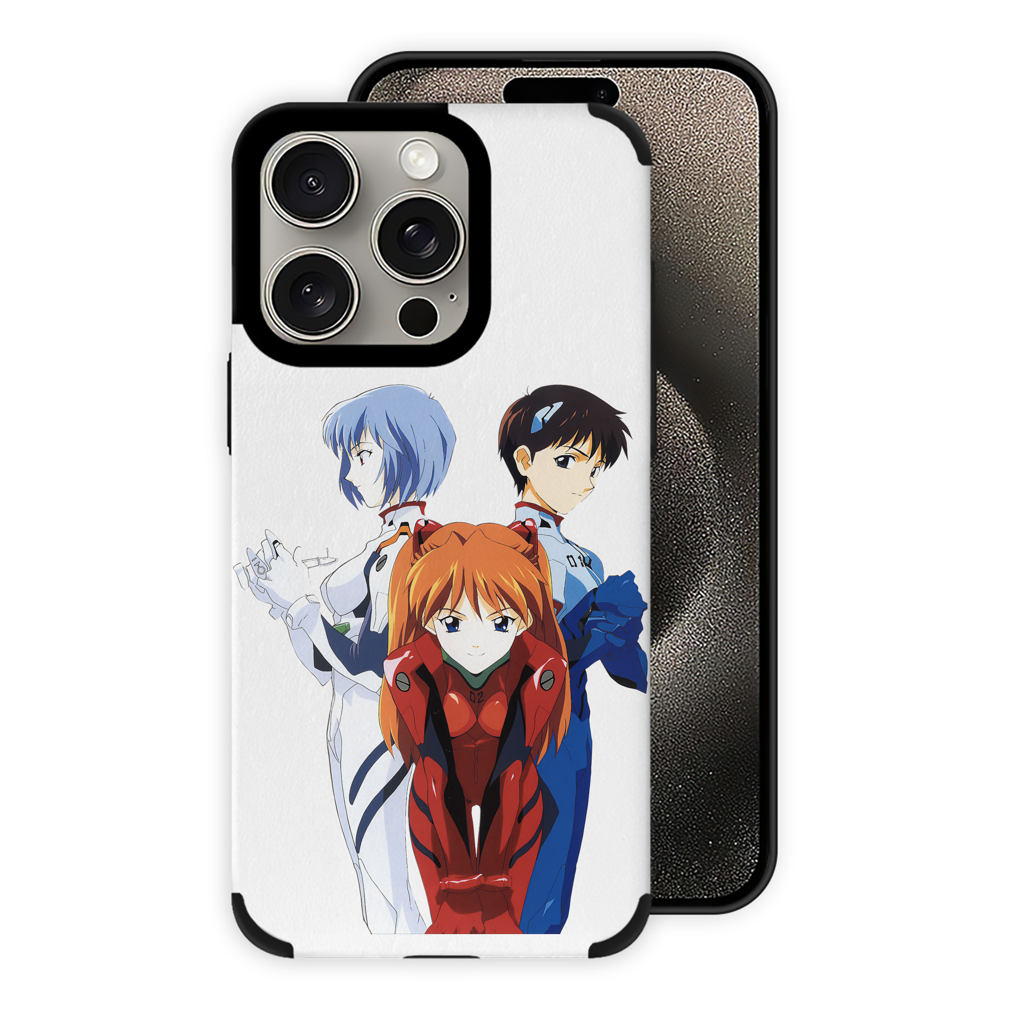 （画像用） EVA 新世紀エヴァンゲリオン 【iPhone15ProMax対応】 PUレザー スマホケース 耐衝撃＆黄変防止