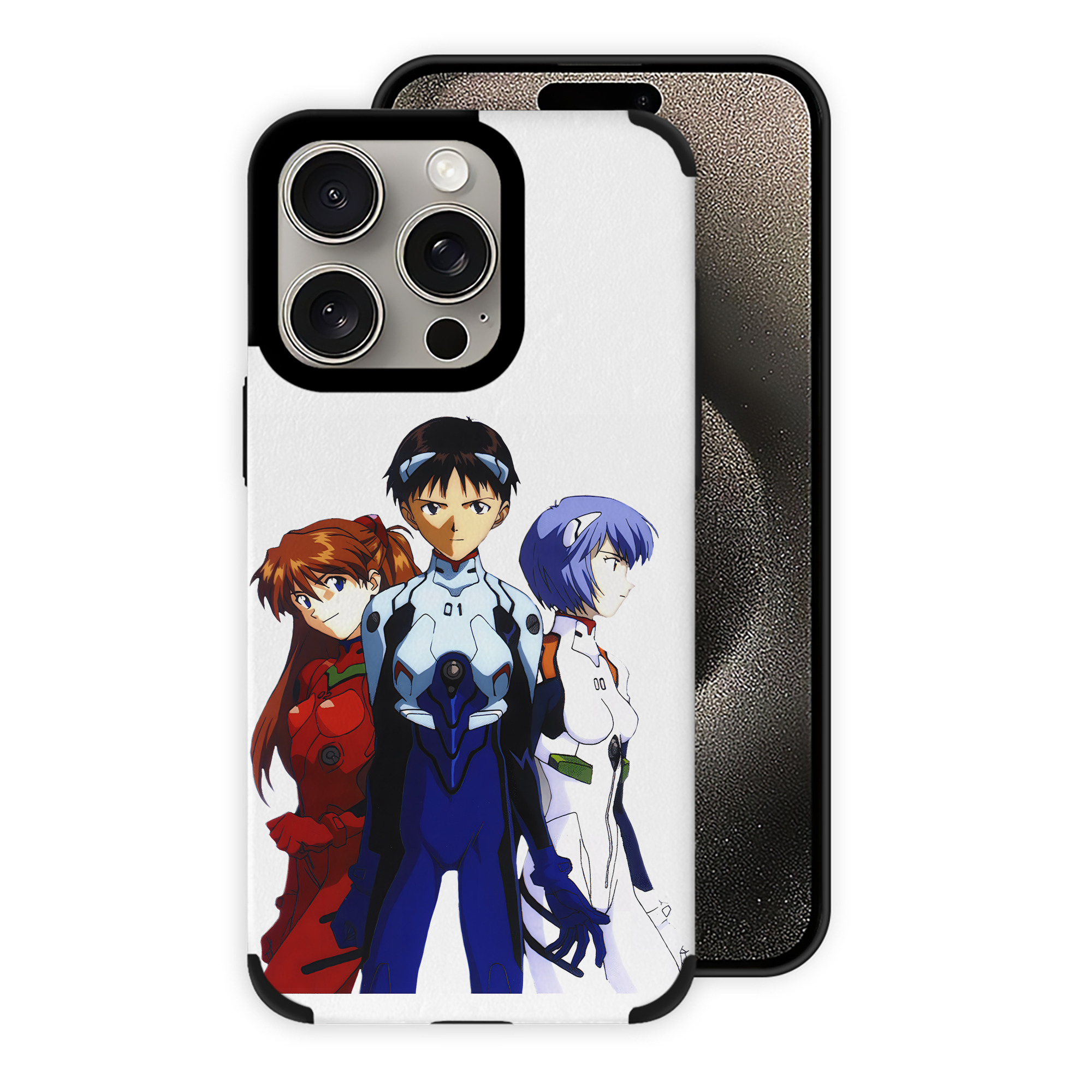 （画像用） EVA 新世紀エヴァンゲリオン 【iPhone15ProMax対応】 PUレザー スマホケース 耐衝撃＆黄変防止